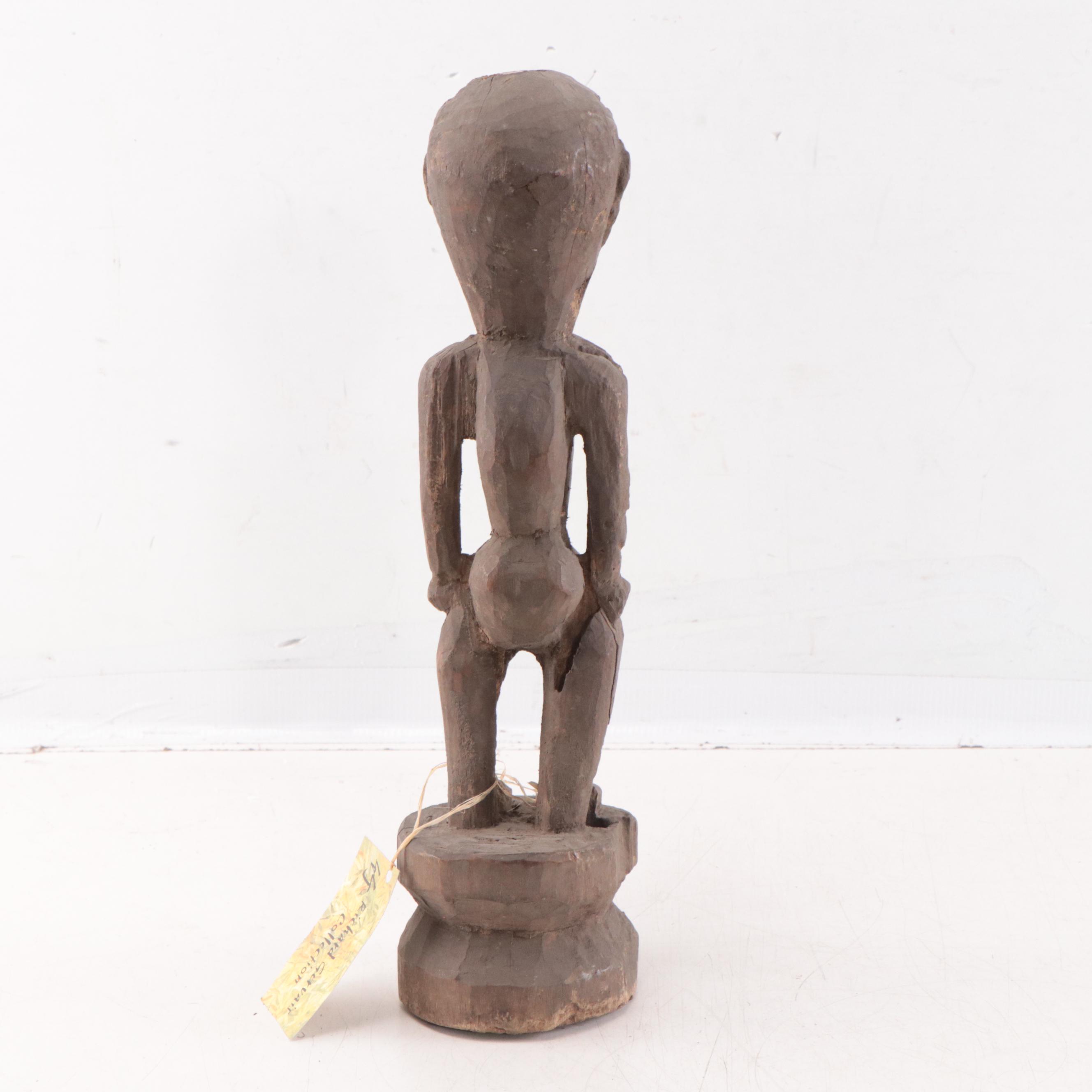 Ifugao Wood Female Bulol Figure, Mid-20th Century