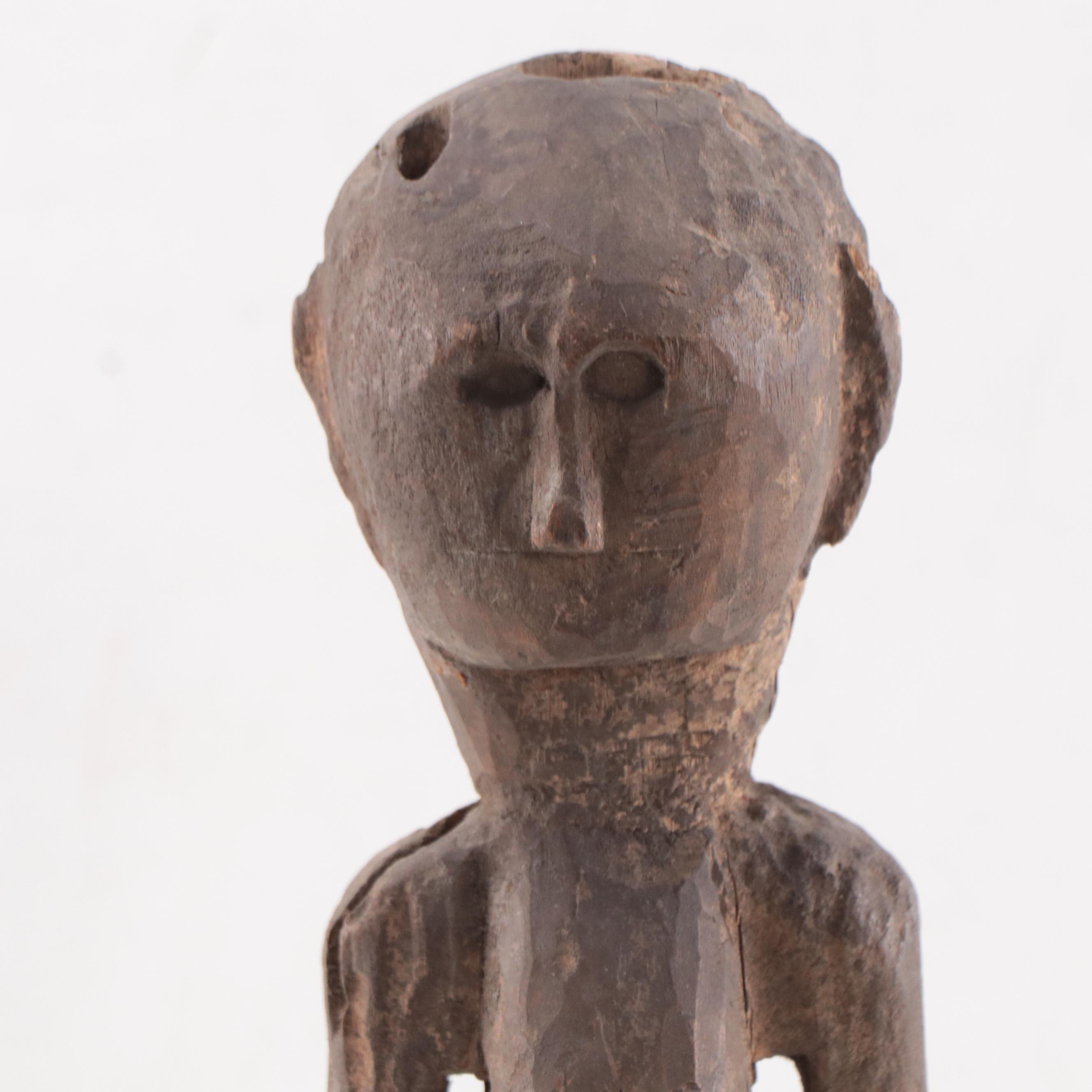 Ifugao Wood Female Bulol Figure, Mid-20th Century