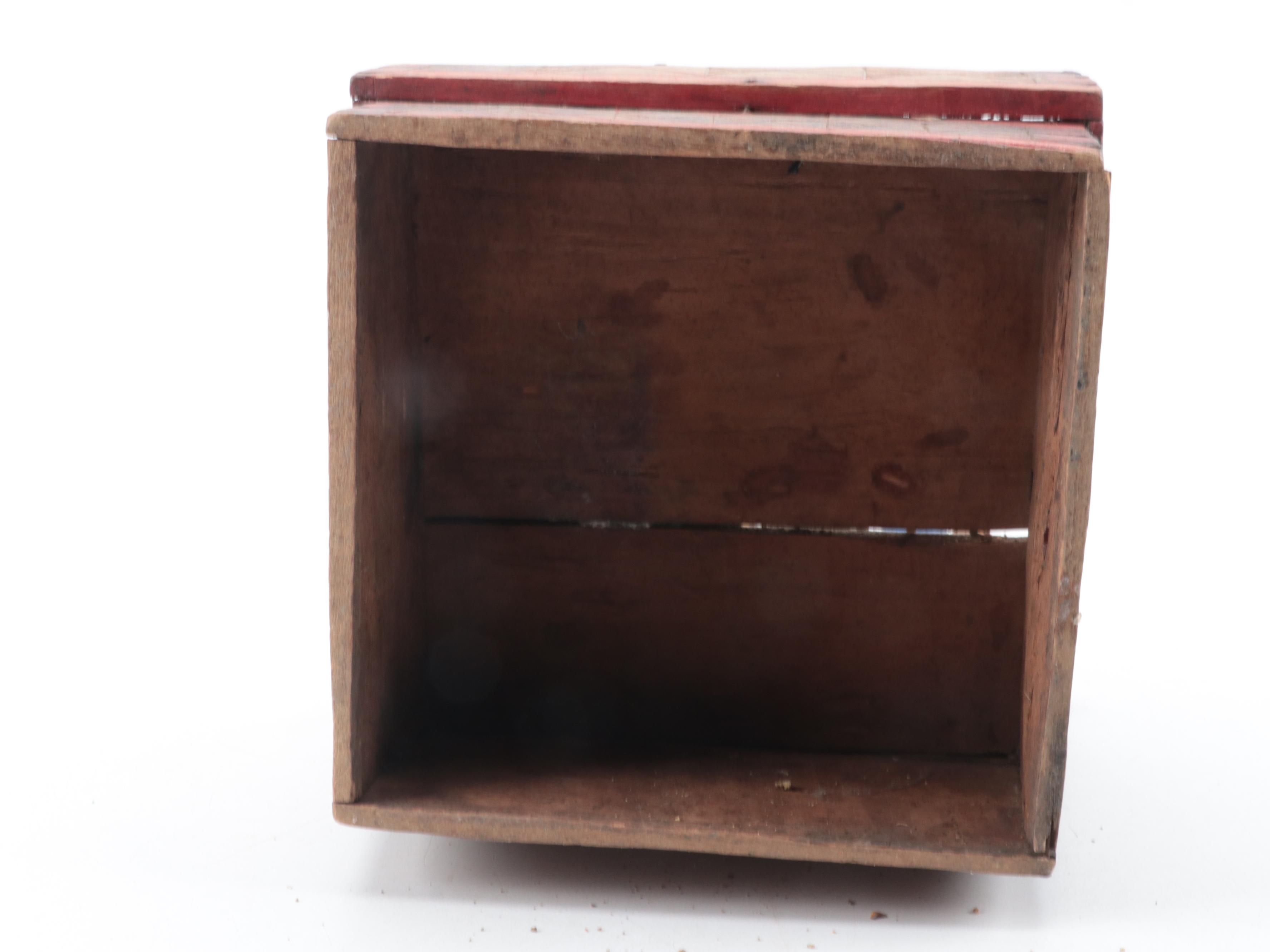 Polychromed and Incised Tiered Box with Seed Pods, Marble and Glass Decor