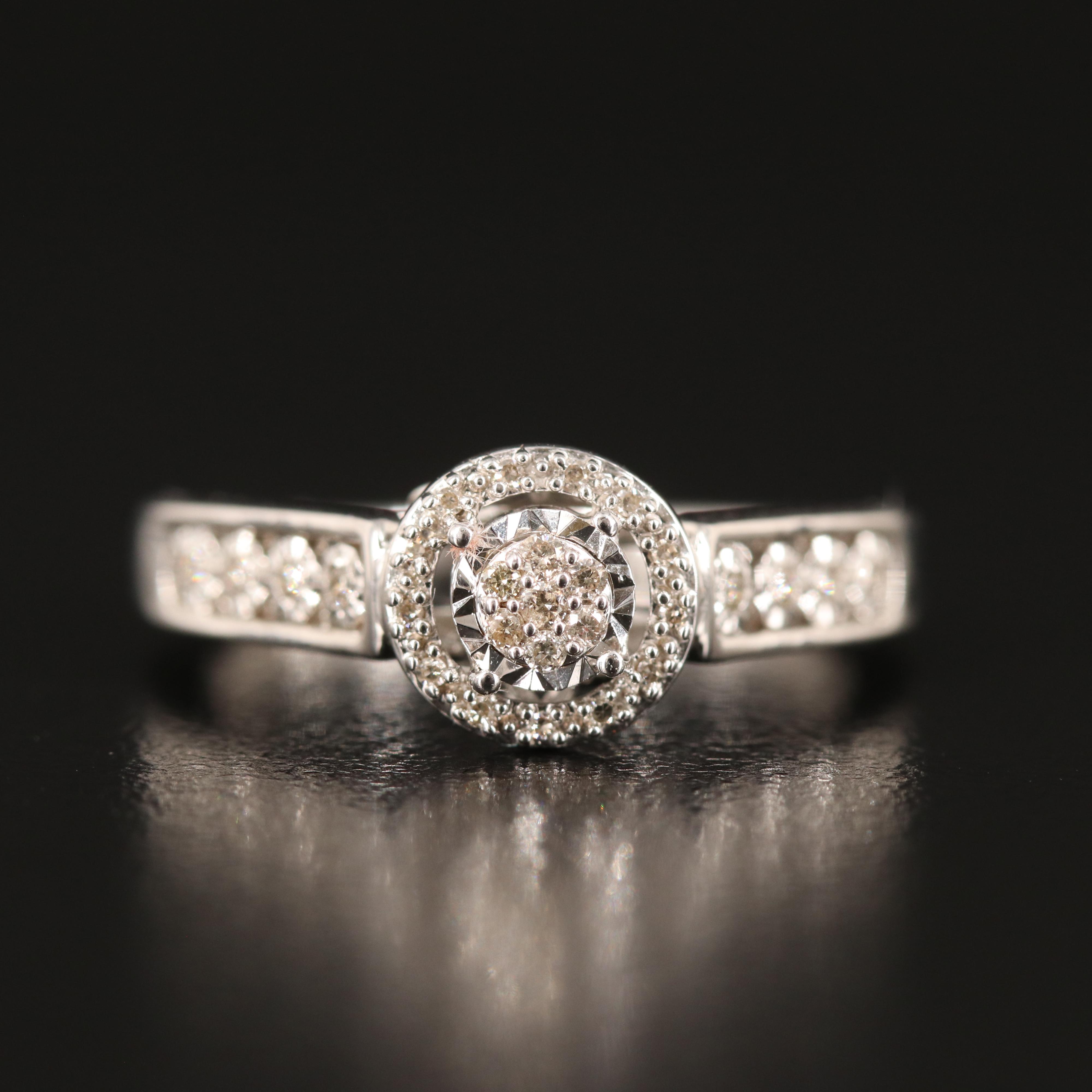 Diamond Ring in Sterling