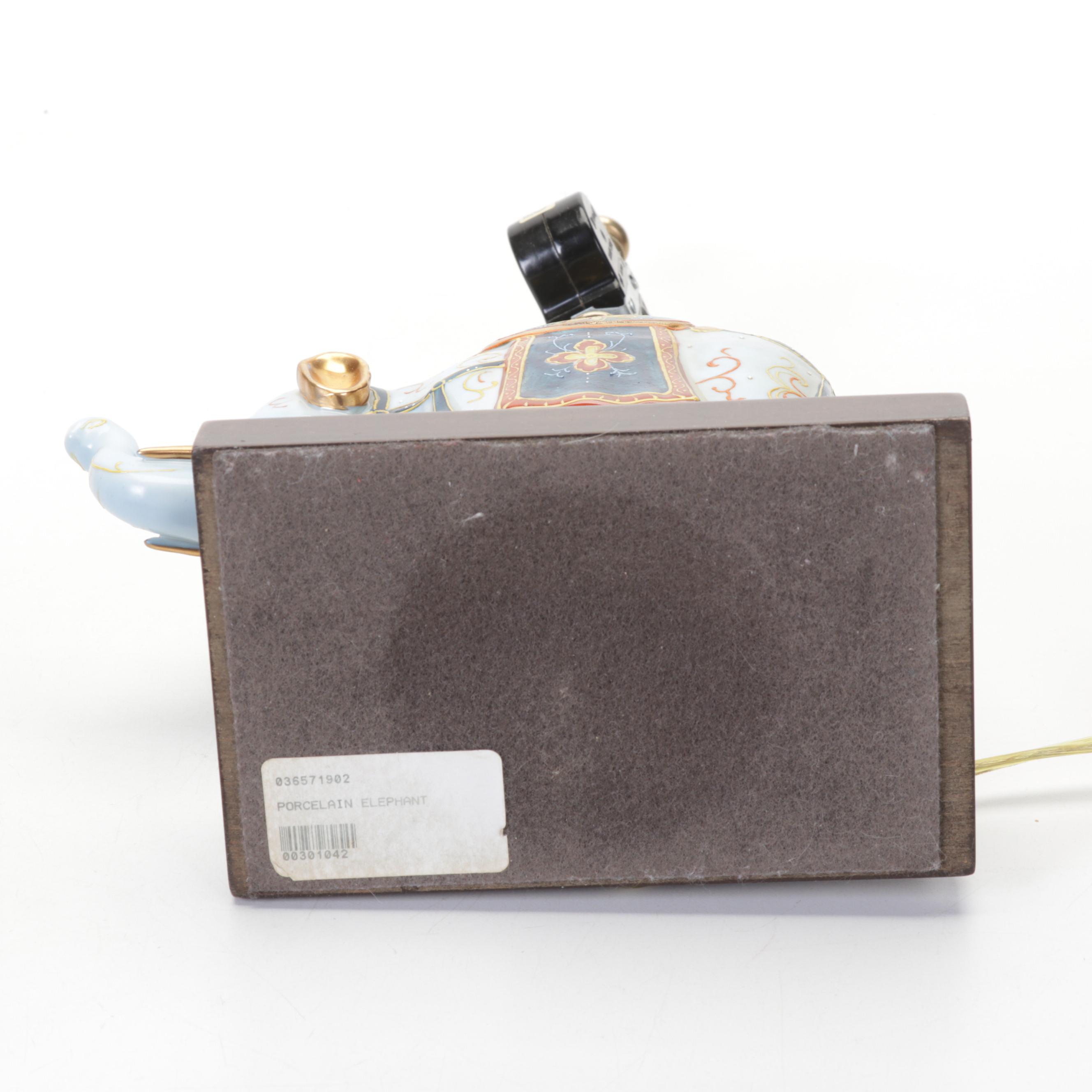 Frederick Cooper Elephant Lamp, Mottahedeh "Summer Fruit" Plates, & More