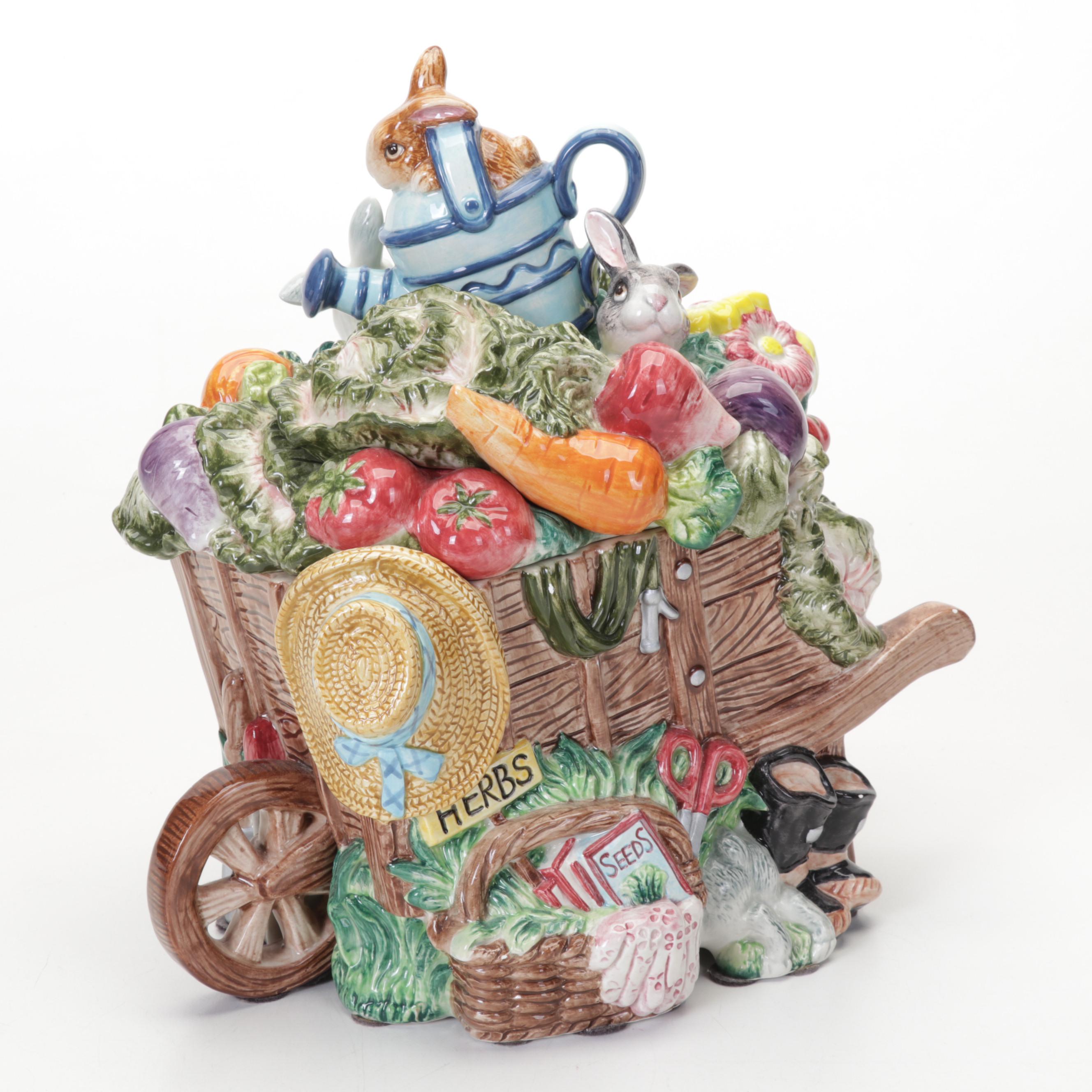 Frederick Cooper Elephant Lamp, Mottahedeh "Summer Fruit" Plates, & More