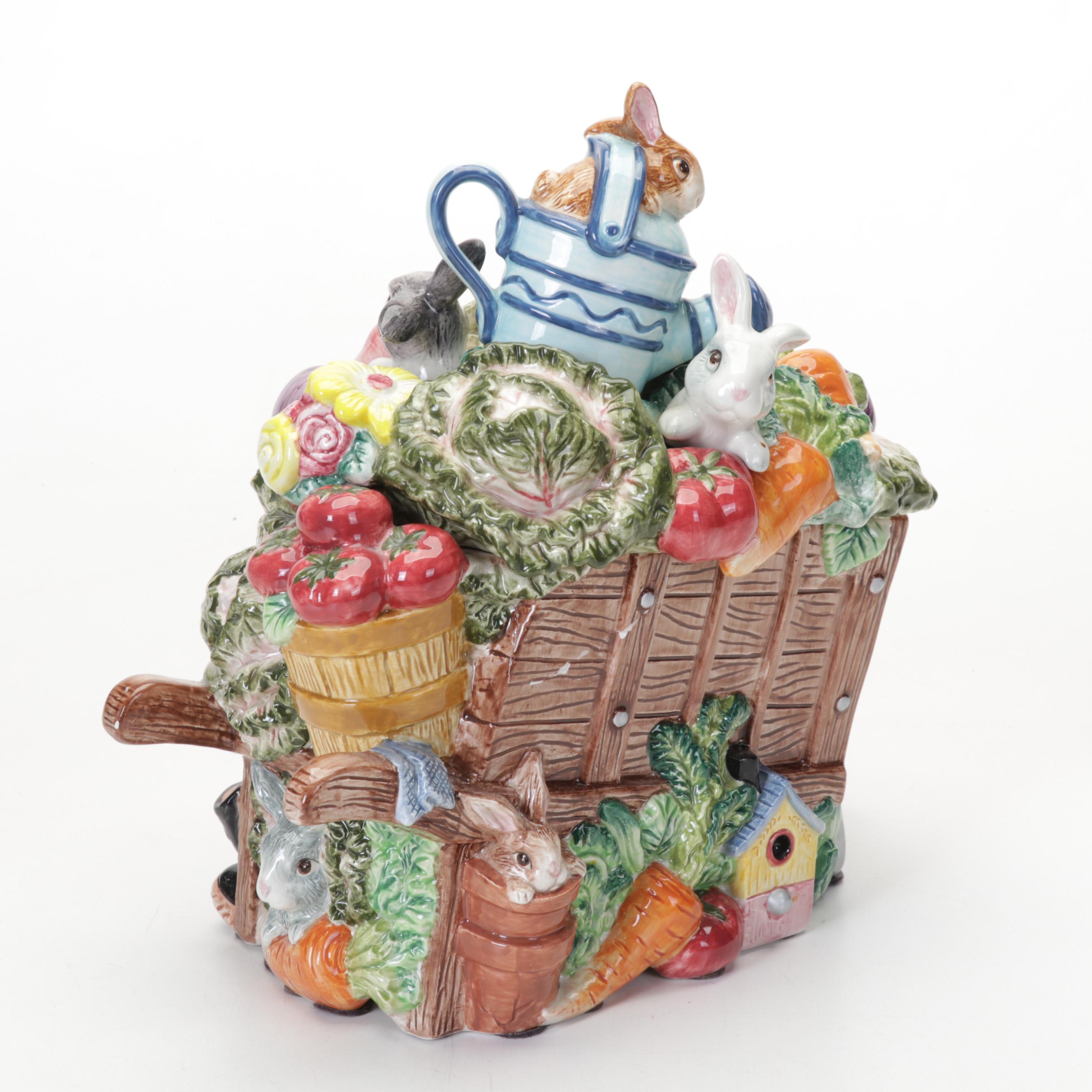 Frederick Cooper Elephant Lamp, Mottahedeh "Summer Fruit" Plates, & More