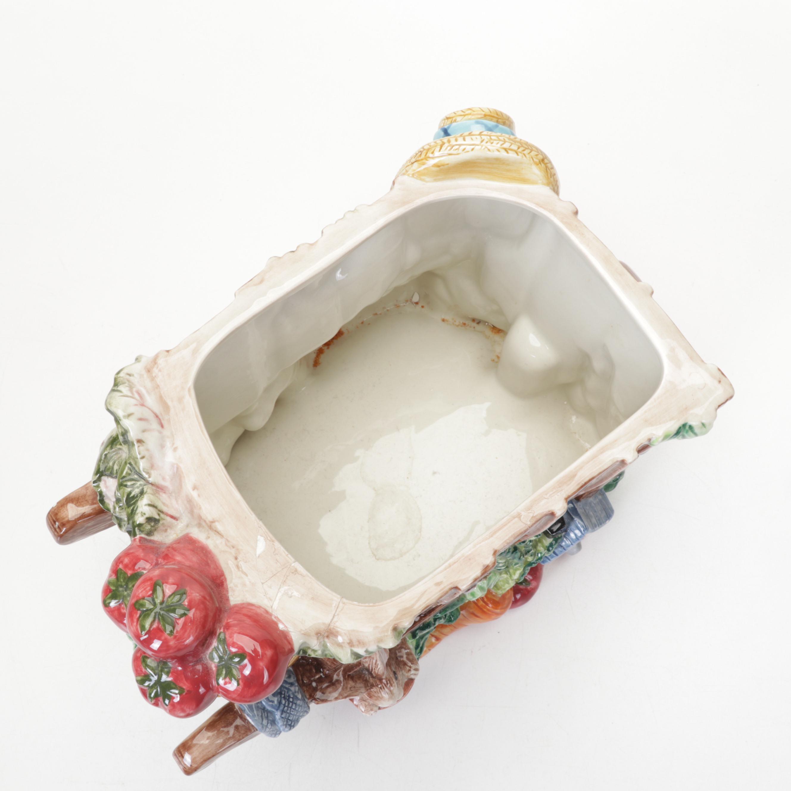 Frederick Cooper Elephant Lamp, Mottahedeh "Summer Fruit" Plates, & More