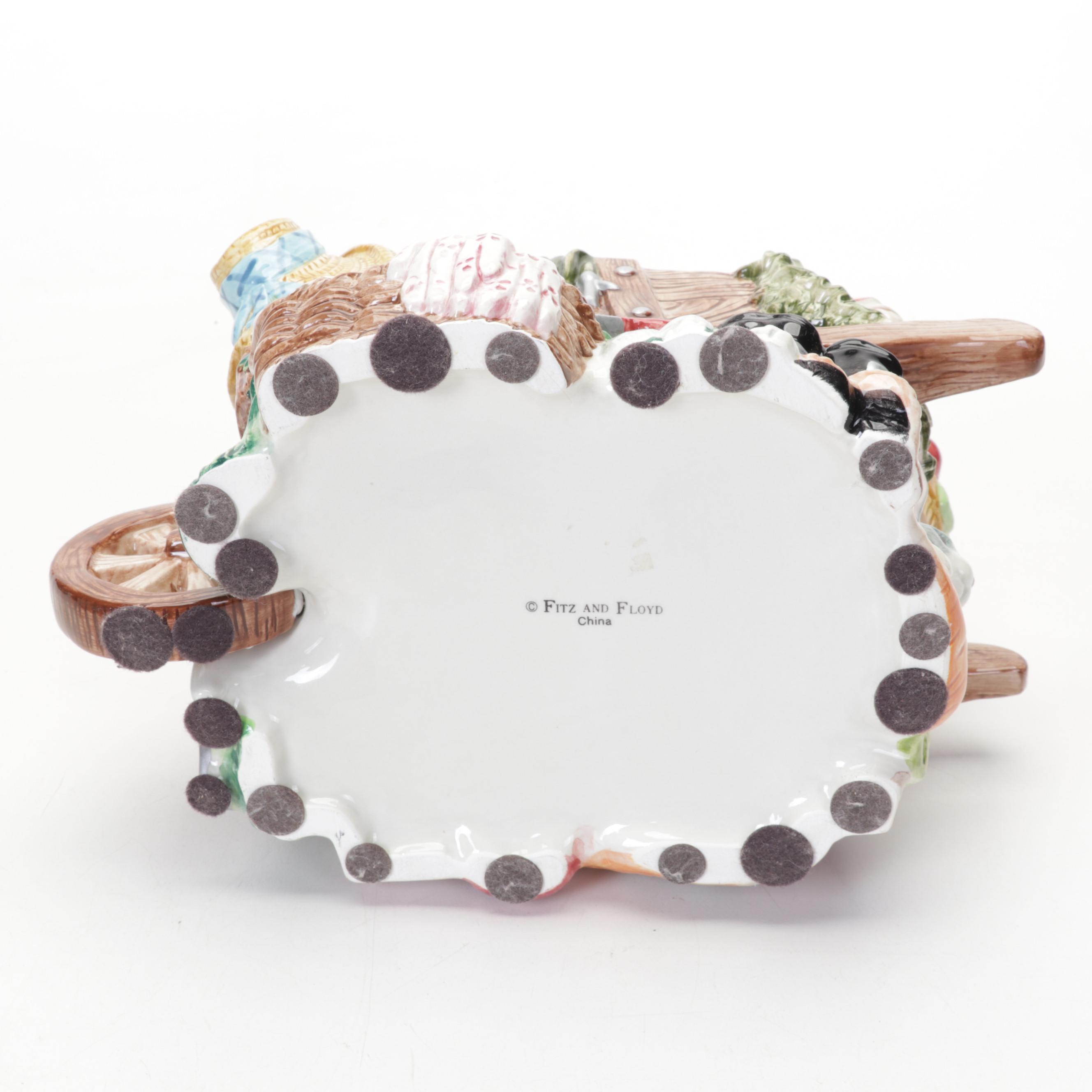 Frederick Cooper Elephant Lamp, Mottahedeh "Summer Fruit" Plates, & More