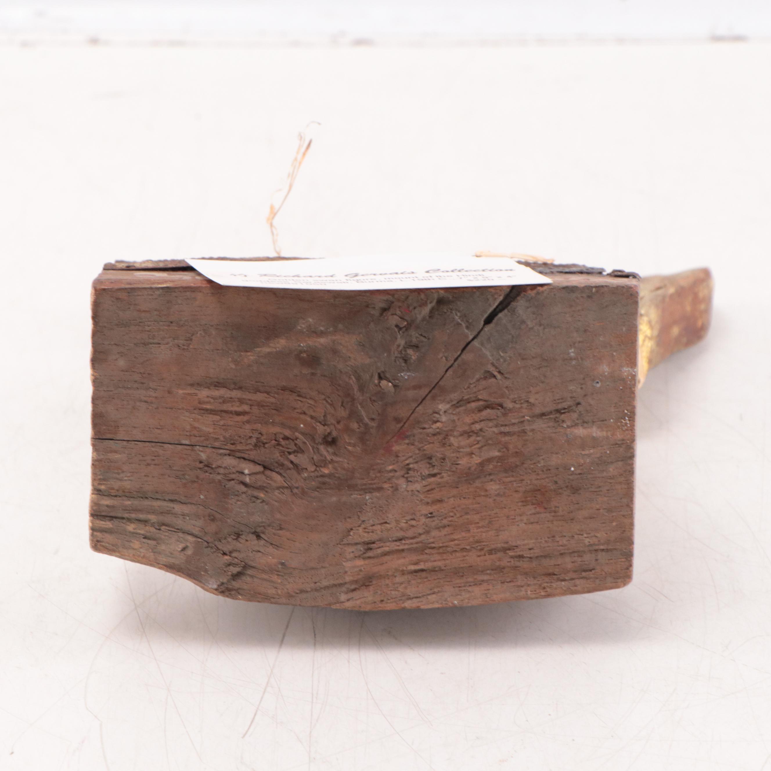 Burmese Carved Wood Saraswati Golden Swan Figure, Late 19th Century