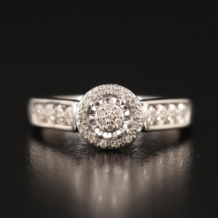 Diamond Ring in Sterling