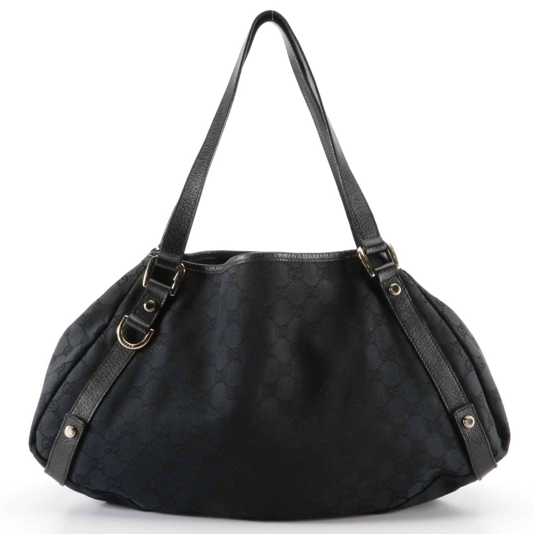 Gucci GG Canvas and Leather Shoulder Bag