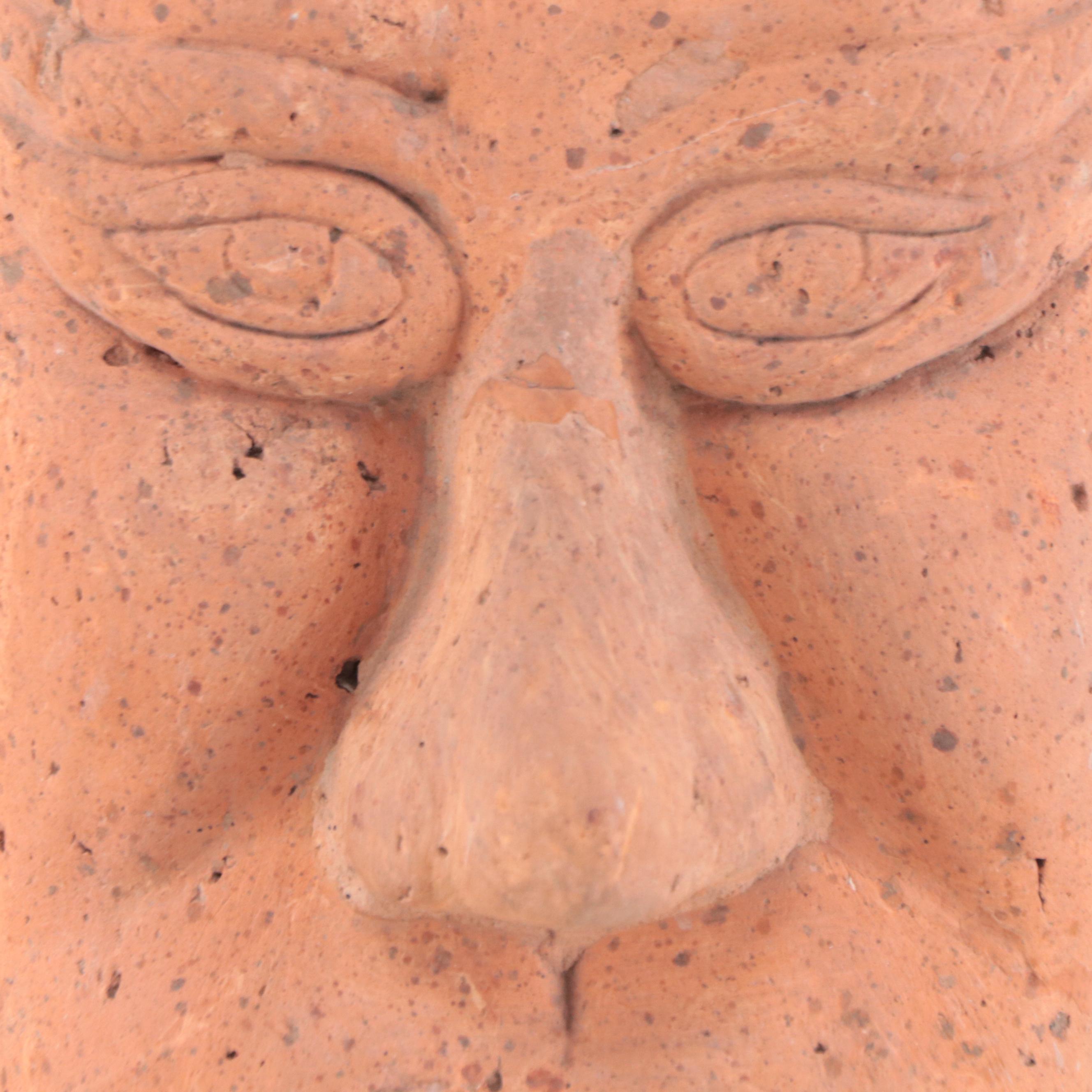 Vietnamese Carved Stoneware Head