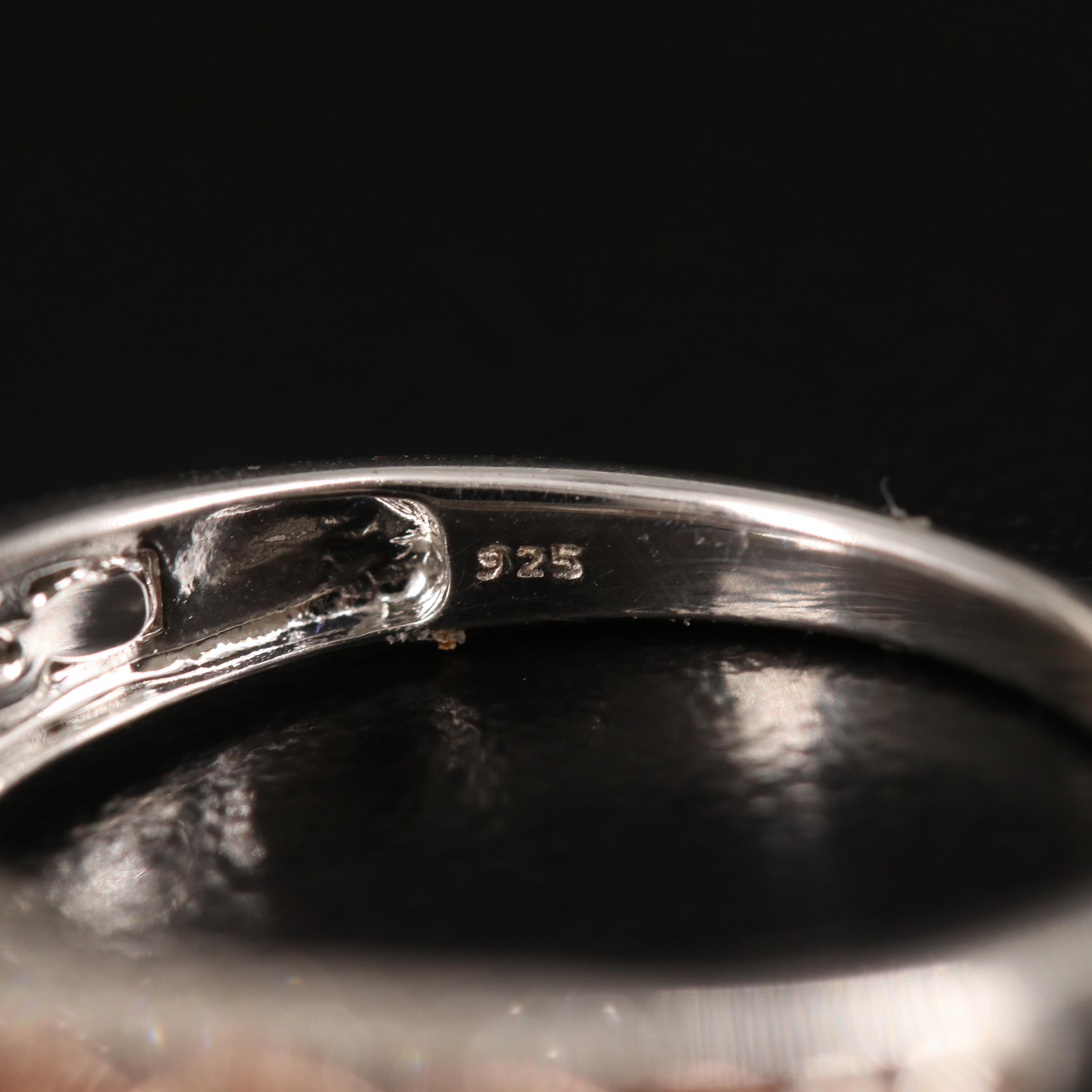 Sterling Diamond Ring