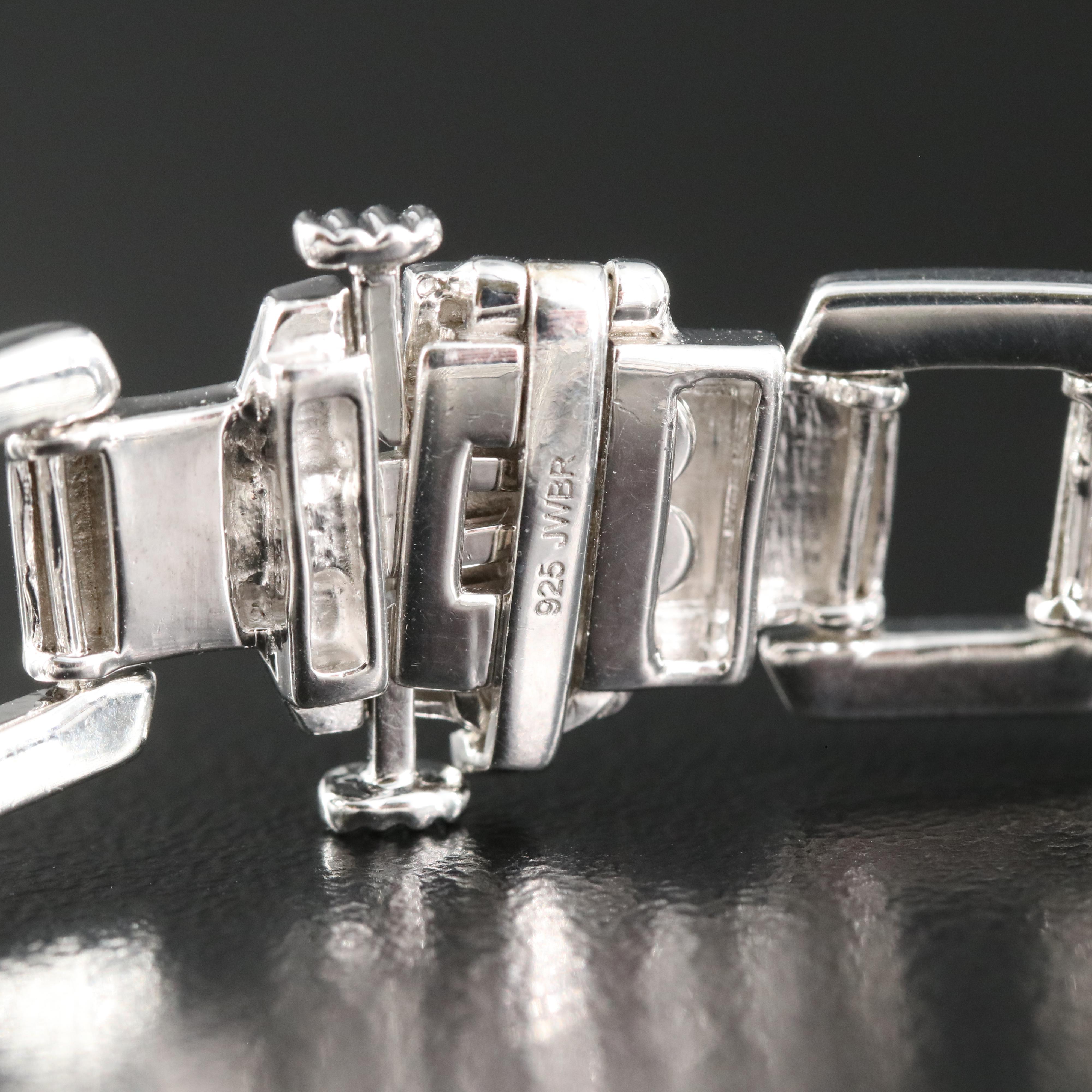 Sterling 1.02 CTW Diamond Identification Bracelet