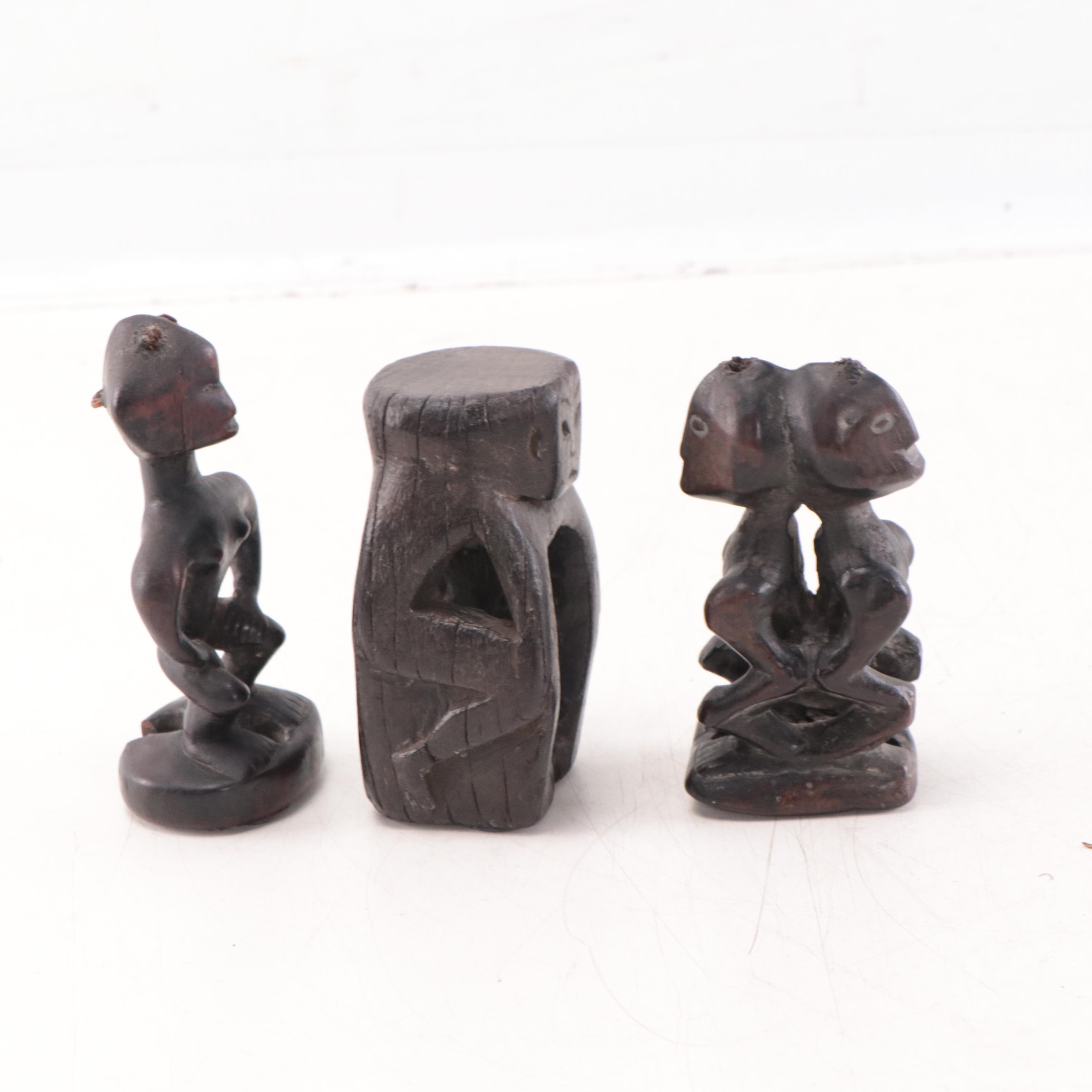 Philippine Carved Pine Gong Holders