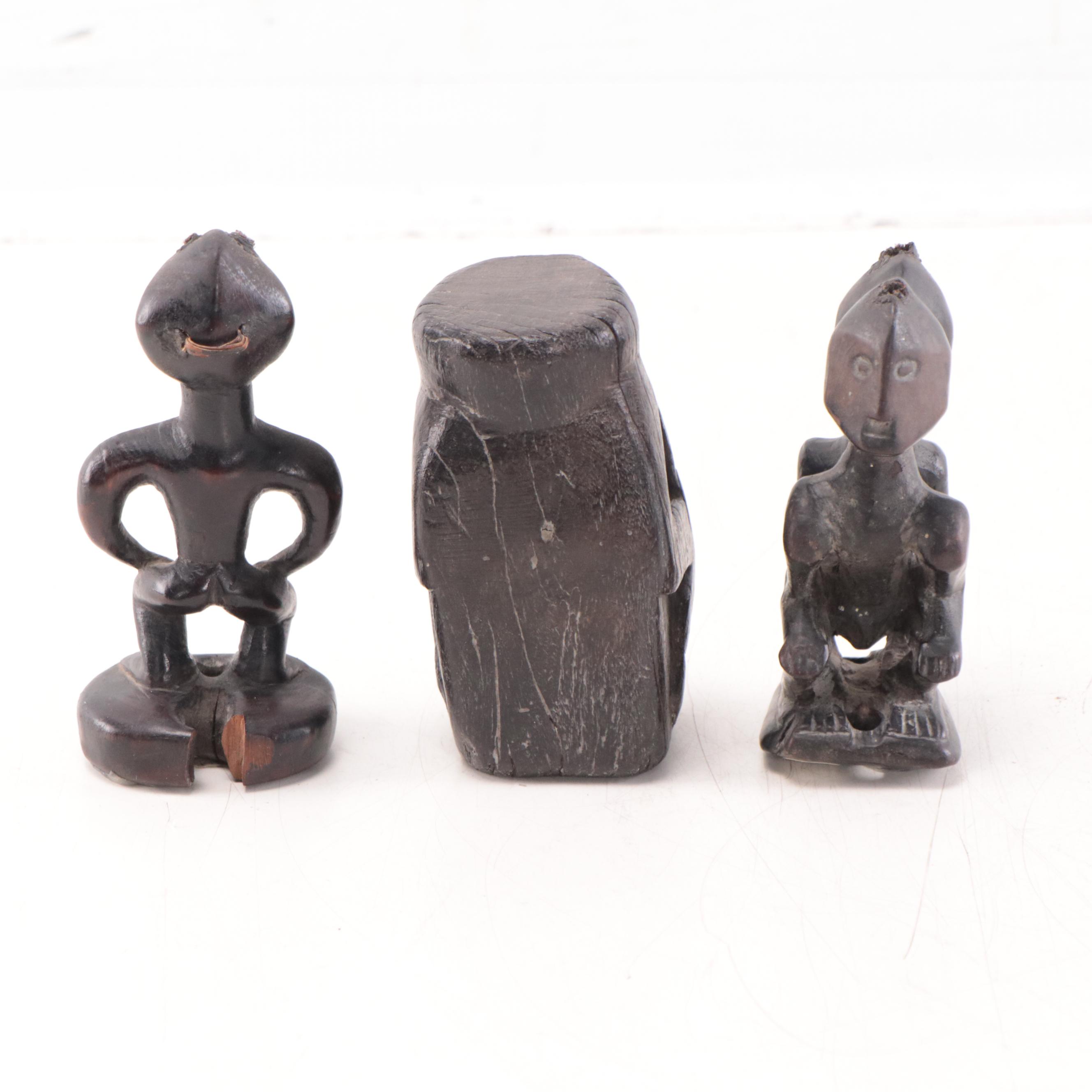 Philippine Carved Pine Gong Holders