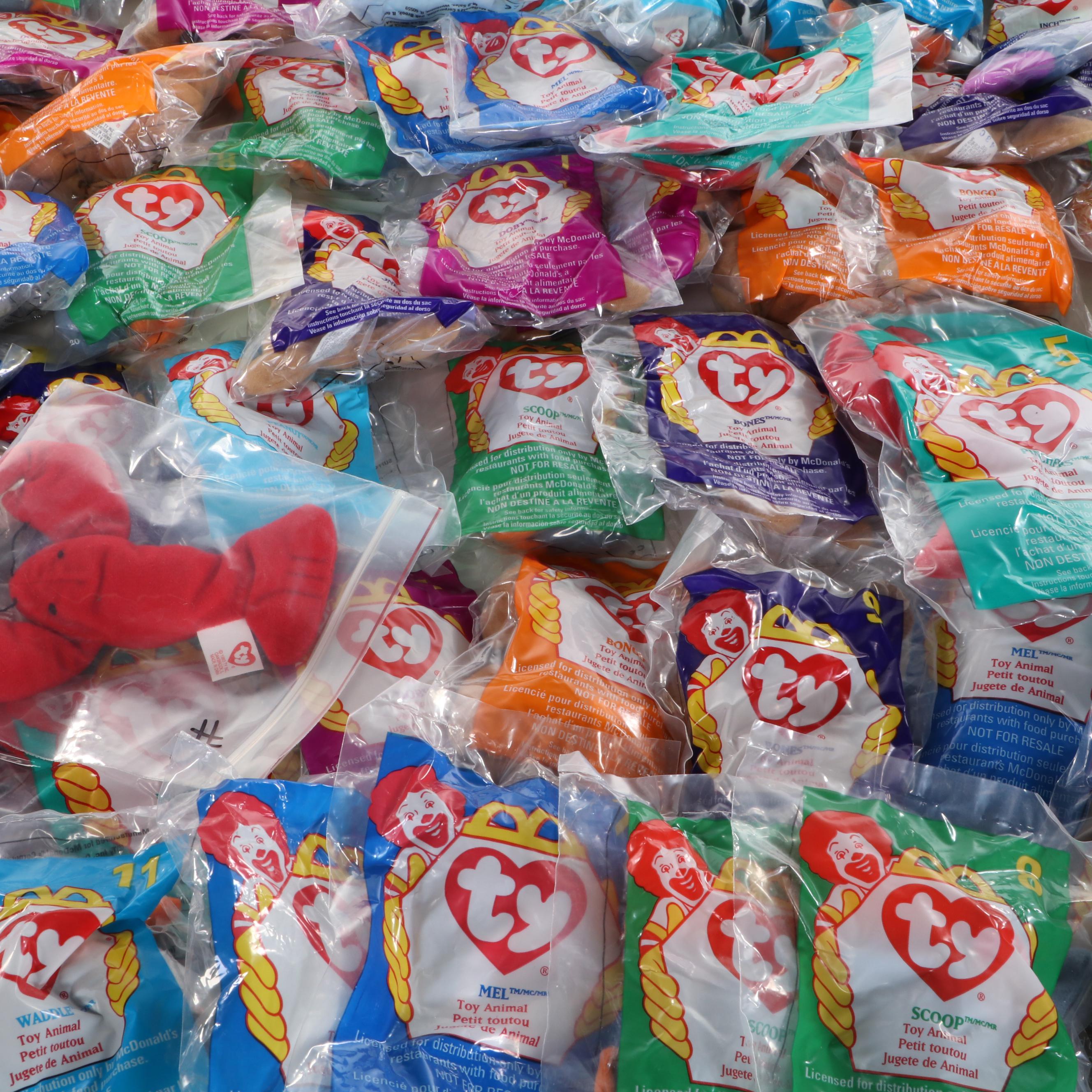 McDonald's Ty Teenie Beanie Babies and More Toys with Peanuts, Power Rangers