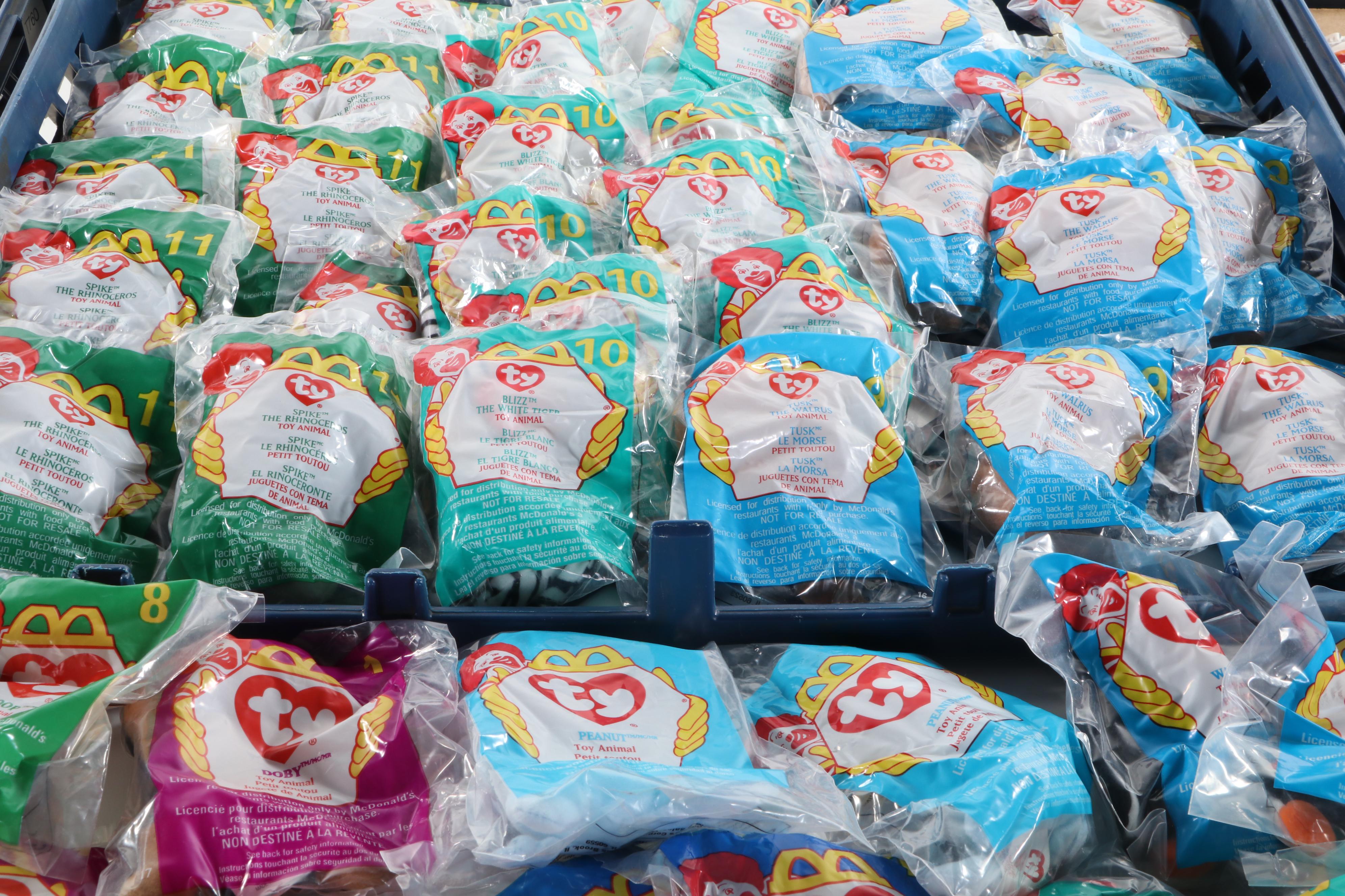 McDonald's Ty Teenie Beanie Babies and More Toys with Peanuts, Power Rangers