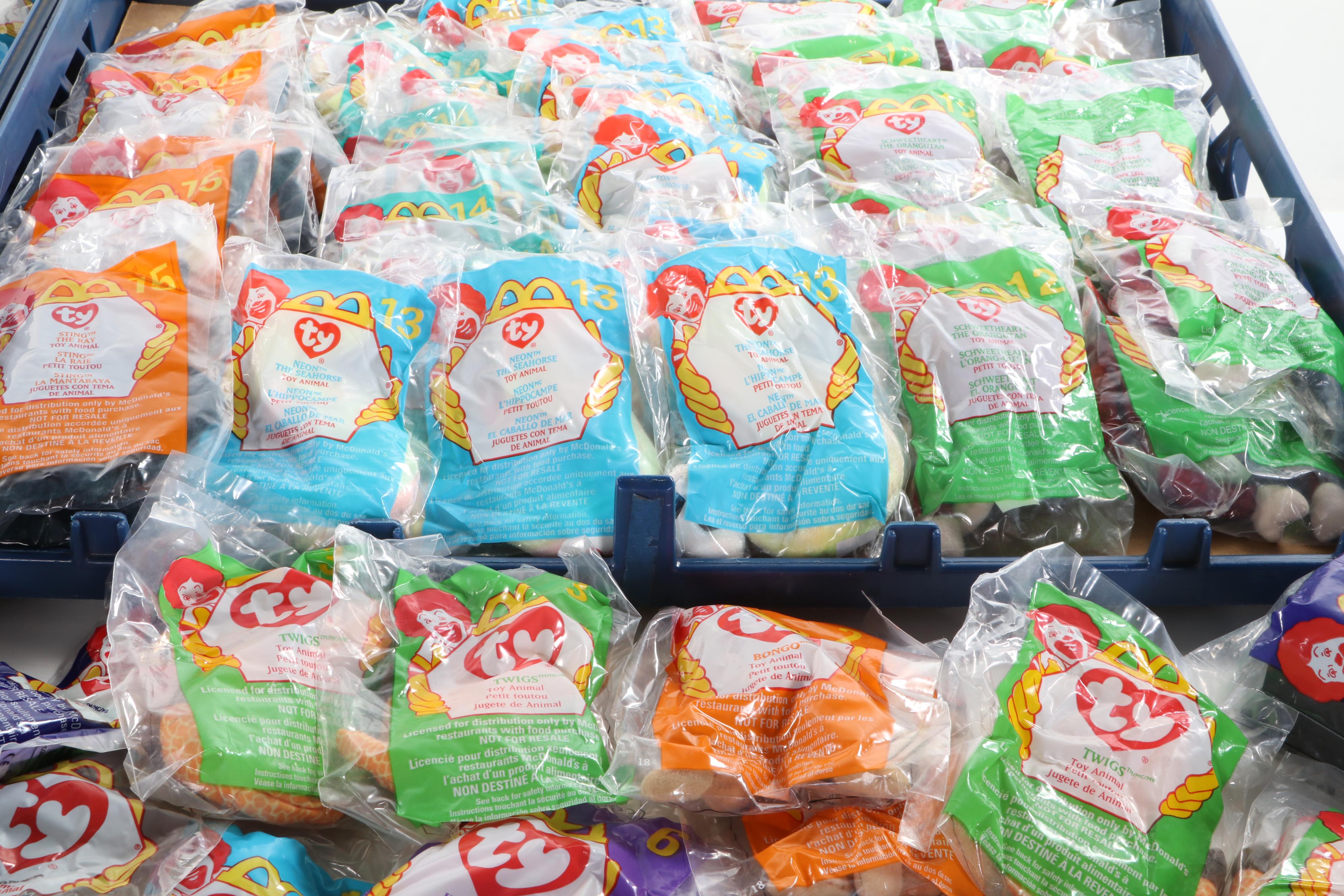 McDonald's Ty Teenie Beanie Babies and More Toys with Peanuts, Power Rangers