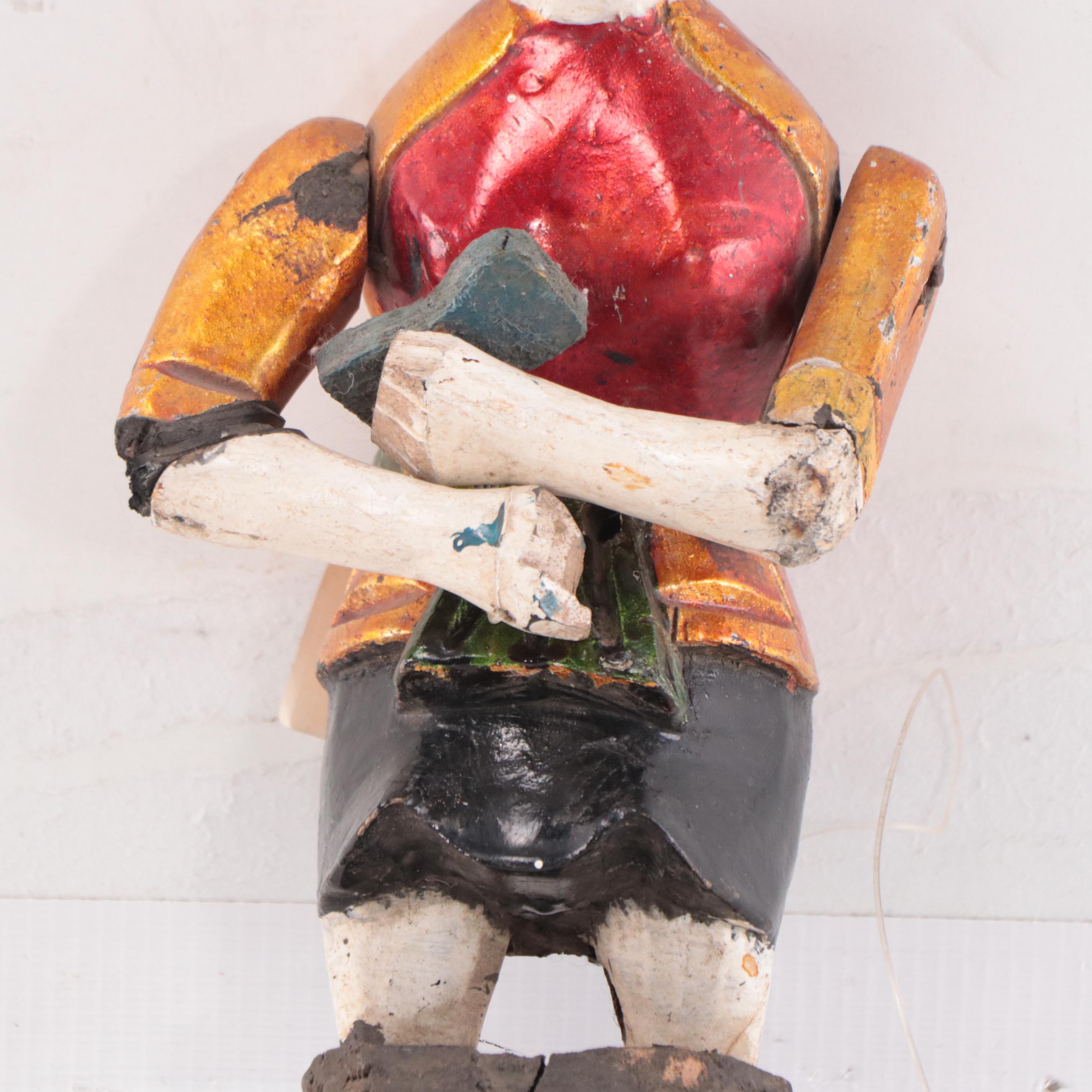 Vietnamese Carved Wood Water Puppet