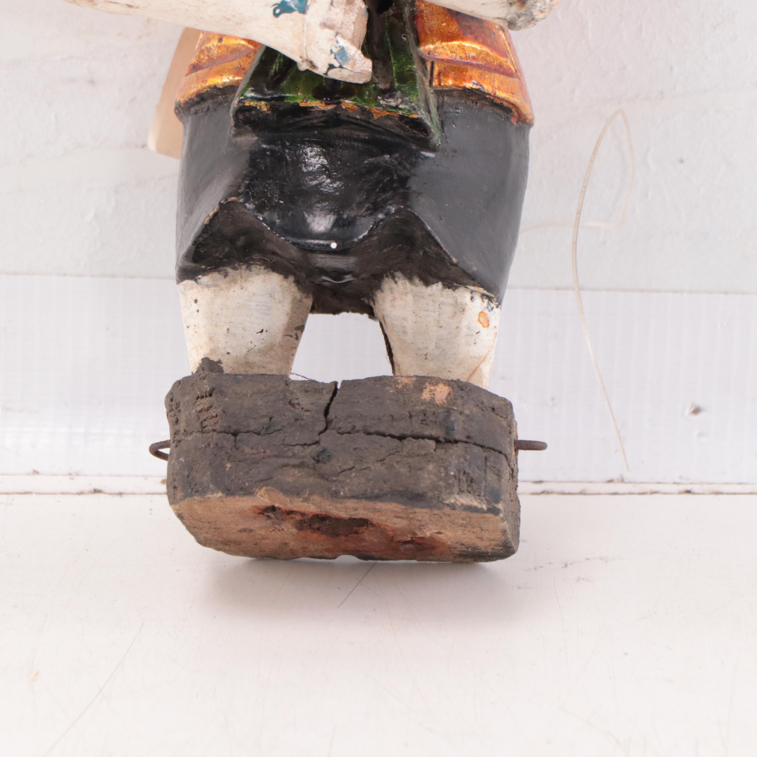 Vietnamese Carved Wood Water Puppet