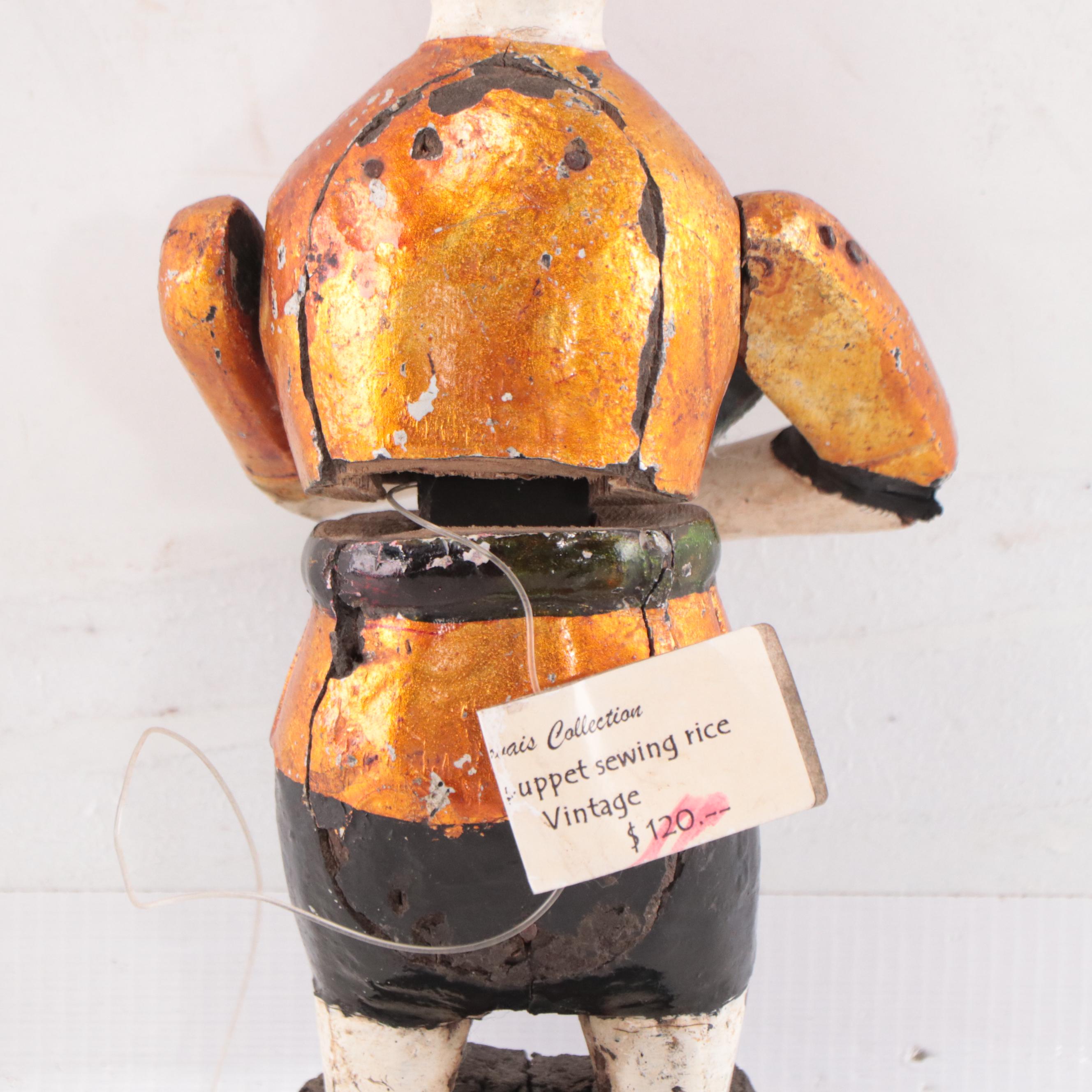 Vietnamese Carved Wood Water Puppet