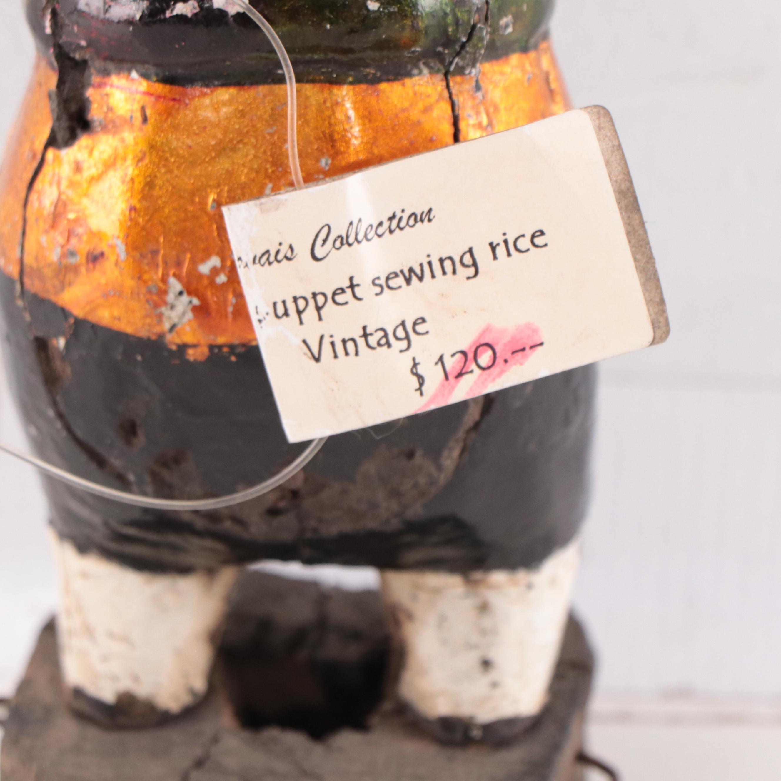 Vietnamese Carved Wood Water Puppet