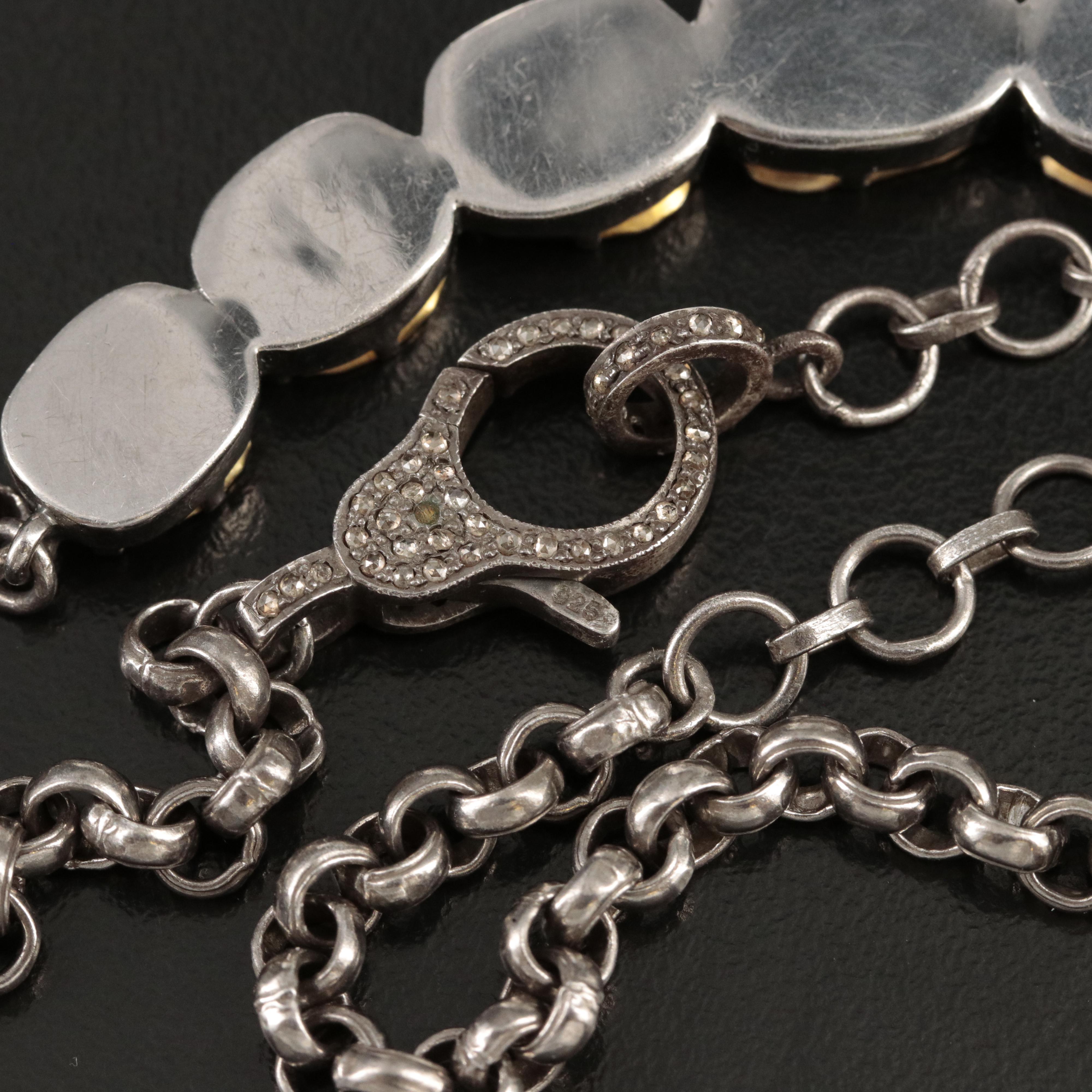 Sterling Diamond Necklace