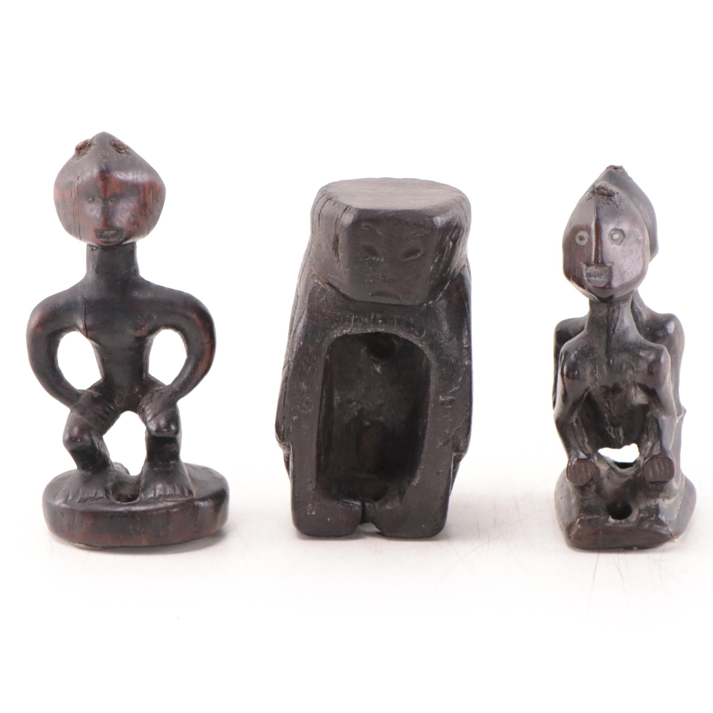 Philippine Carved Pine Gong Holders