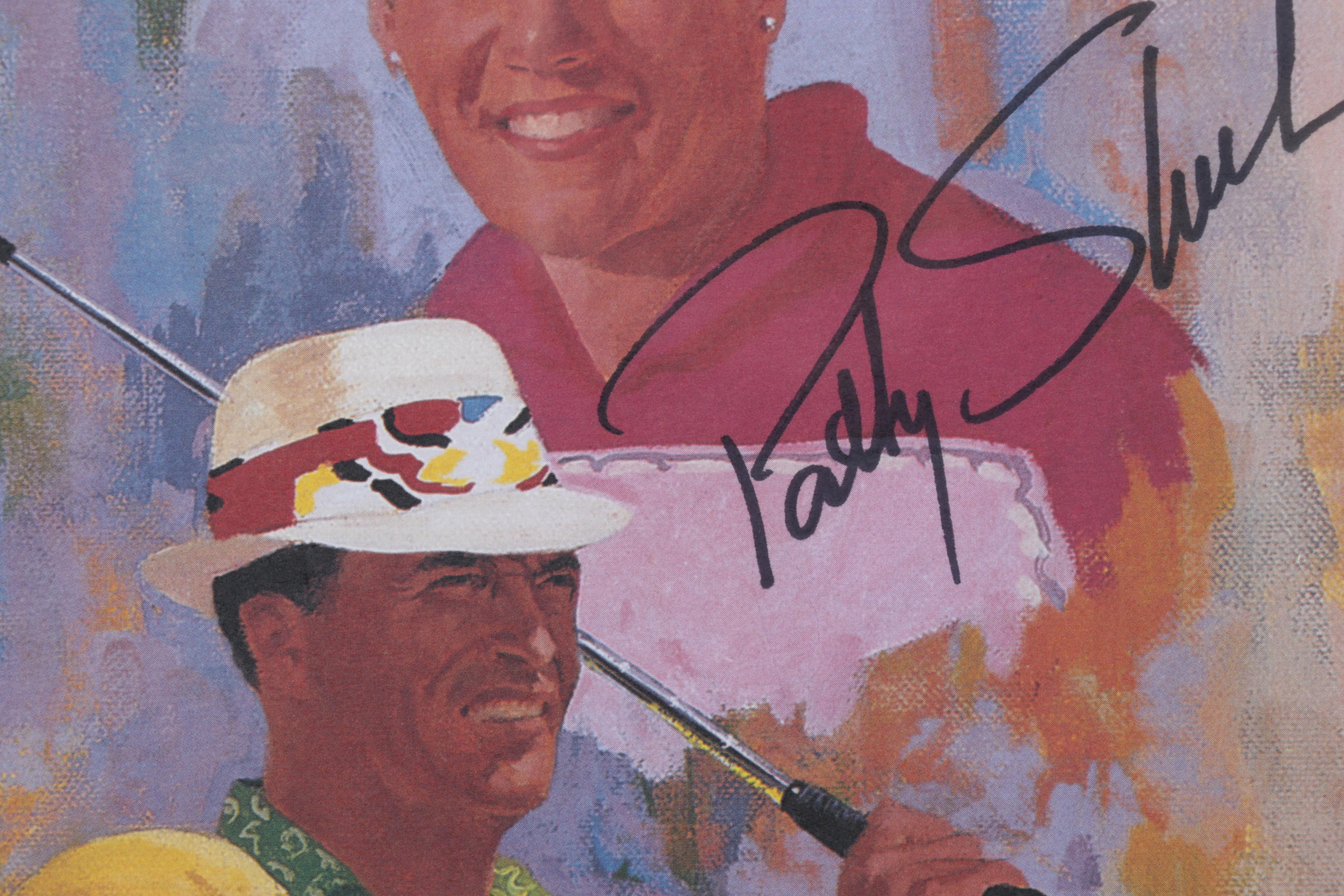 Jack Nicklaus Signed 1992 Wendy's Three-Tour Challenge Poster