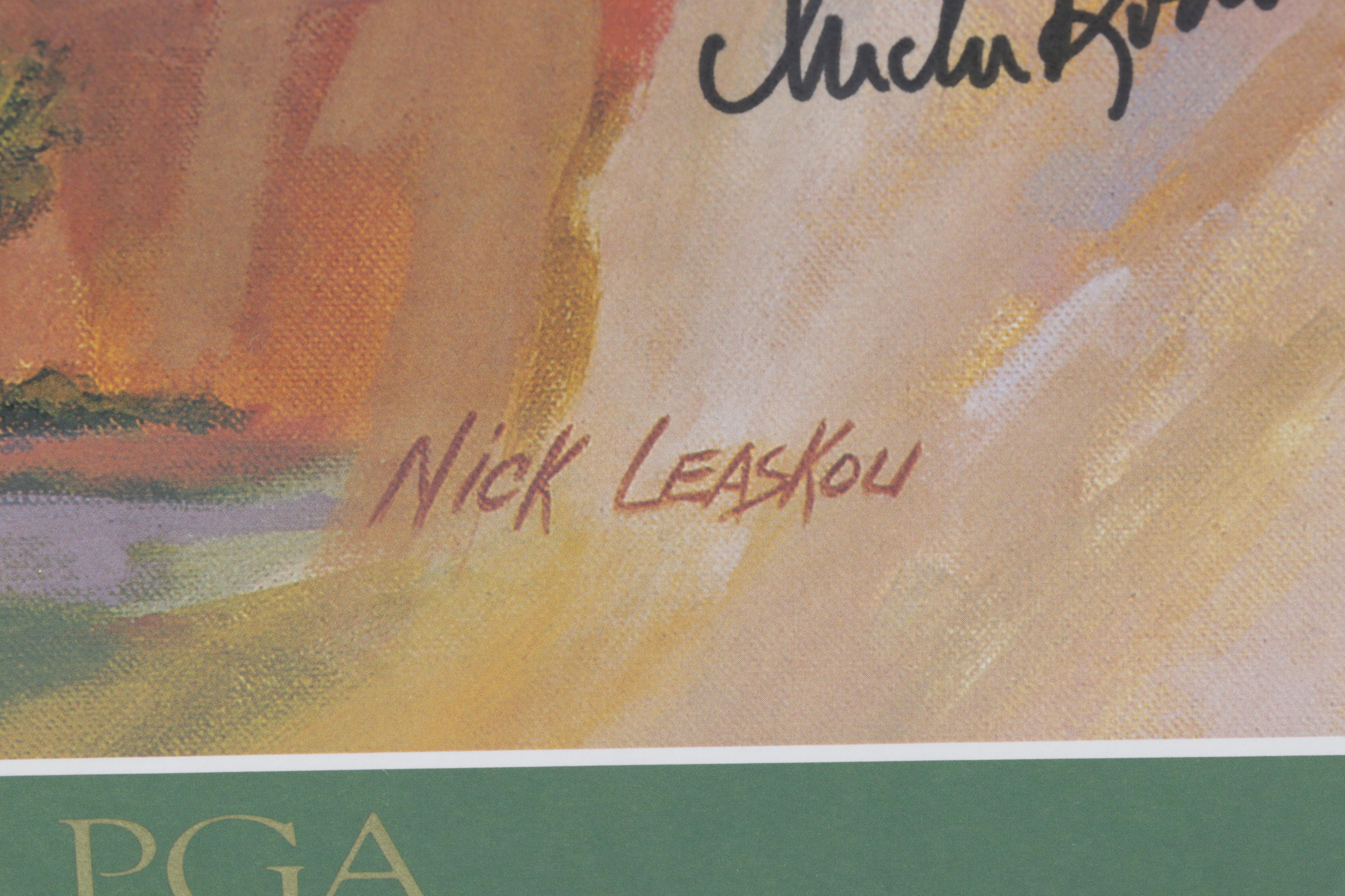 Jack Nicklaus Signed 1992 Wendy's Three-Tour Challenge Poster