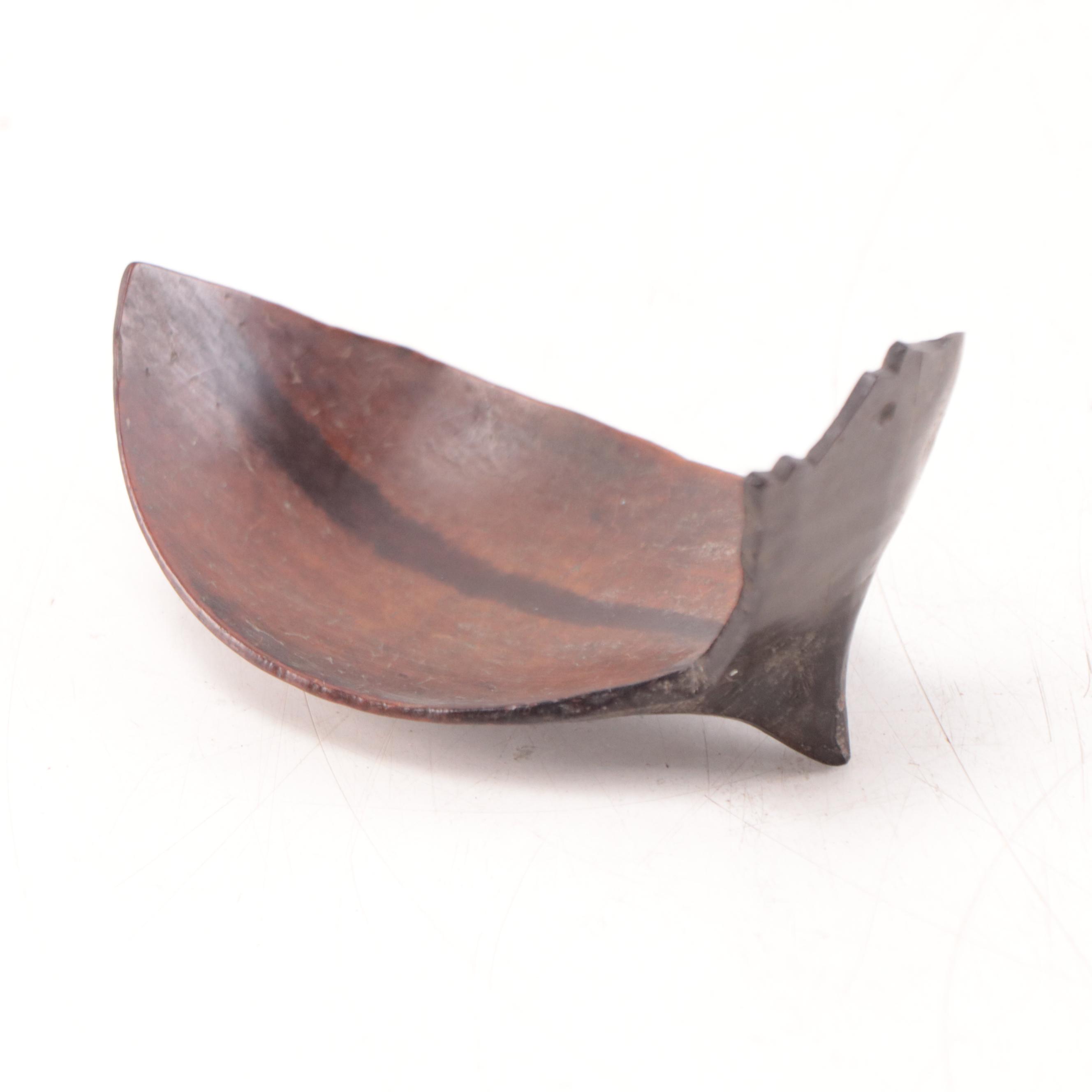 Carved Wood Objects Including Shaker, Mid-20th Century