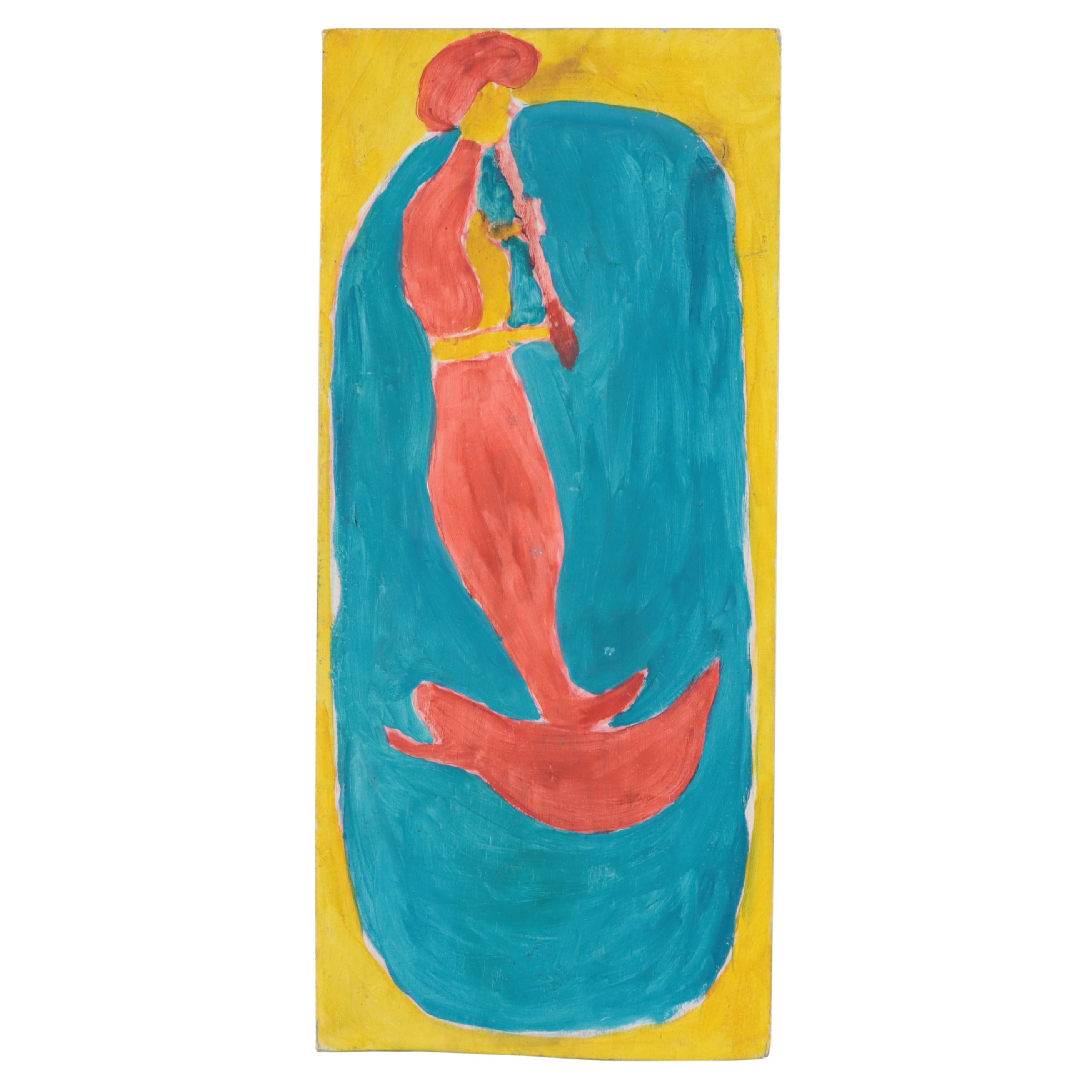 Chuck Barr Abstract Figurative Oil Painting