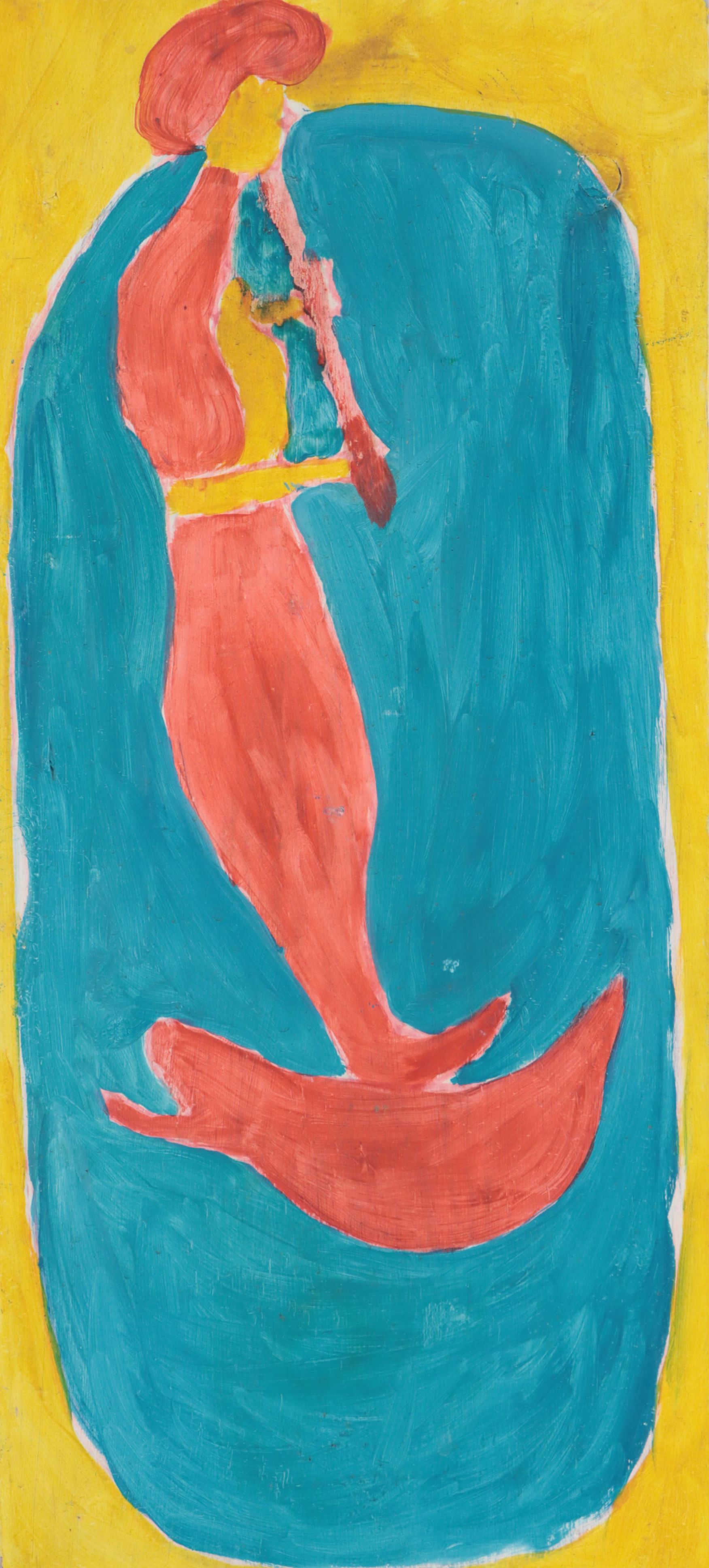 Chuck Barr Abstract Figurative Oil Painting