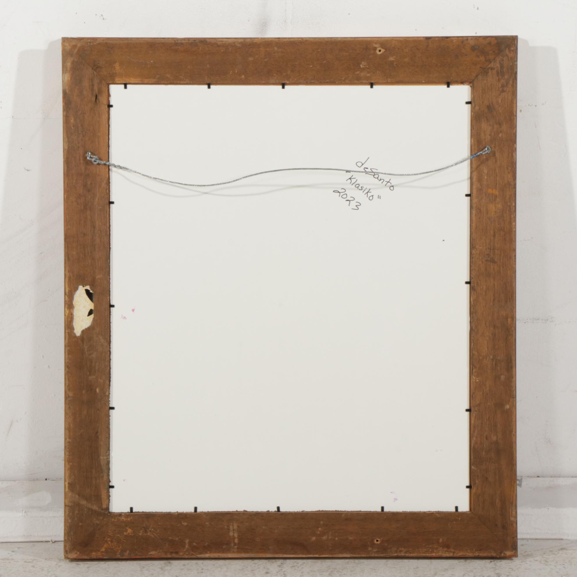 deSanto Op Art Acrylic Painting "Klasiko," 2023