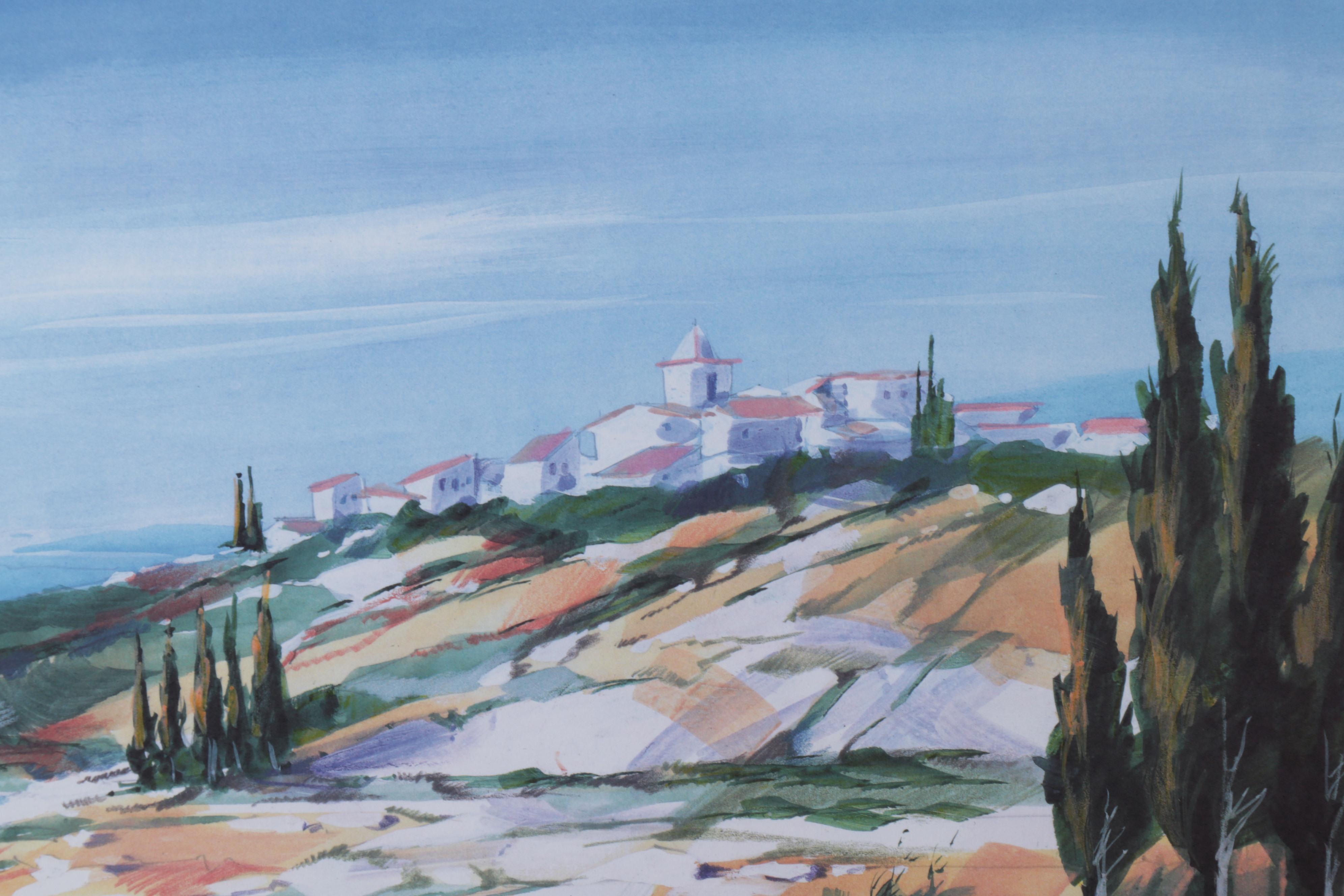 Ella Fort Color Lithograph "Flower Field (Champ Fleuri)," 21st Century