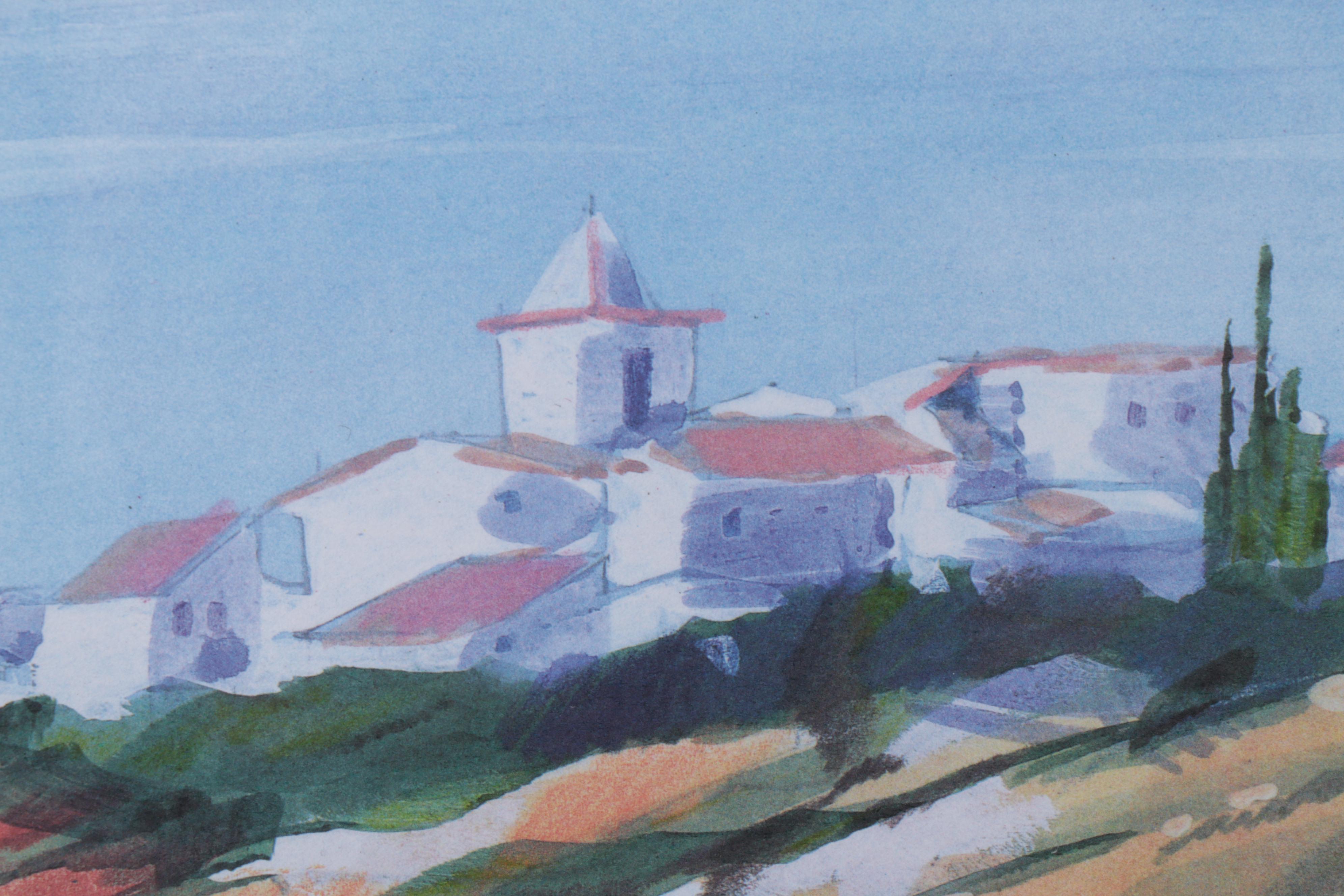 Ella Fort Color Lithograph "Flower Field (Champ Fleuri)," 21st Century