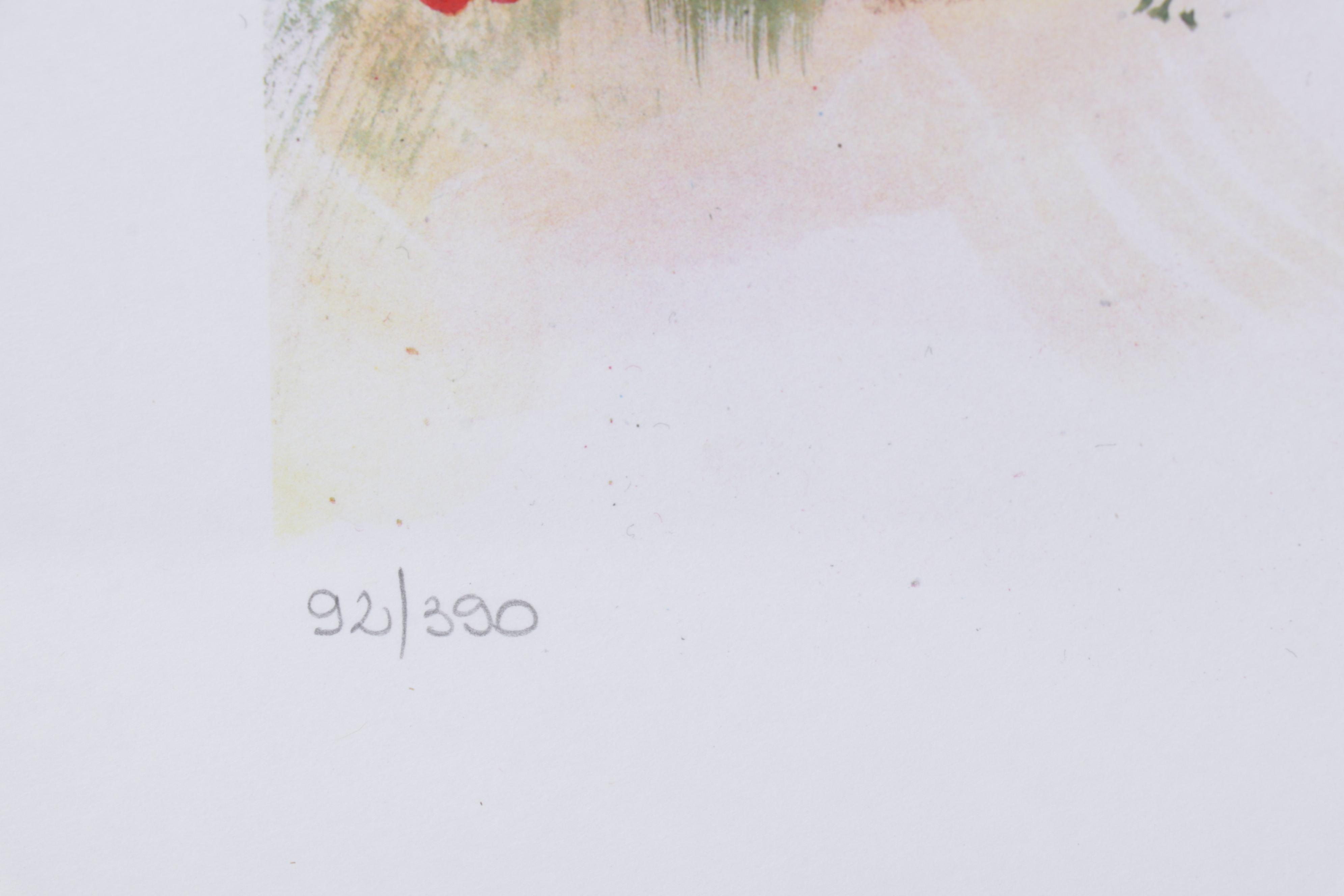 Ella Fort Color Lithograph "Flower Field (Champ Fleuri)," 21st Century