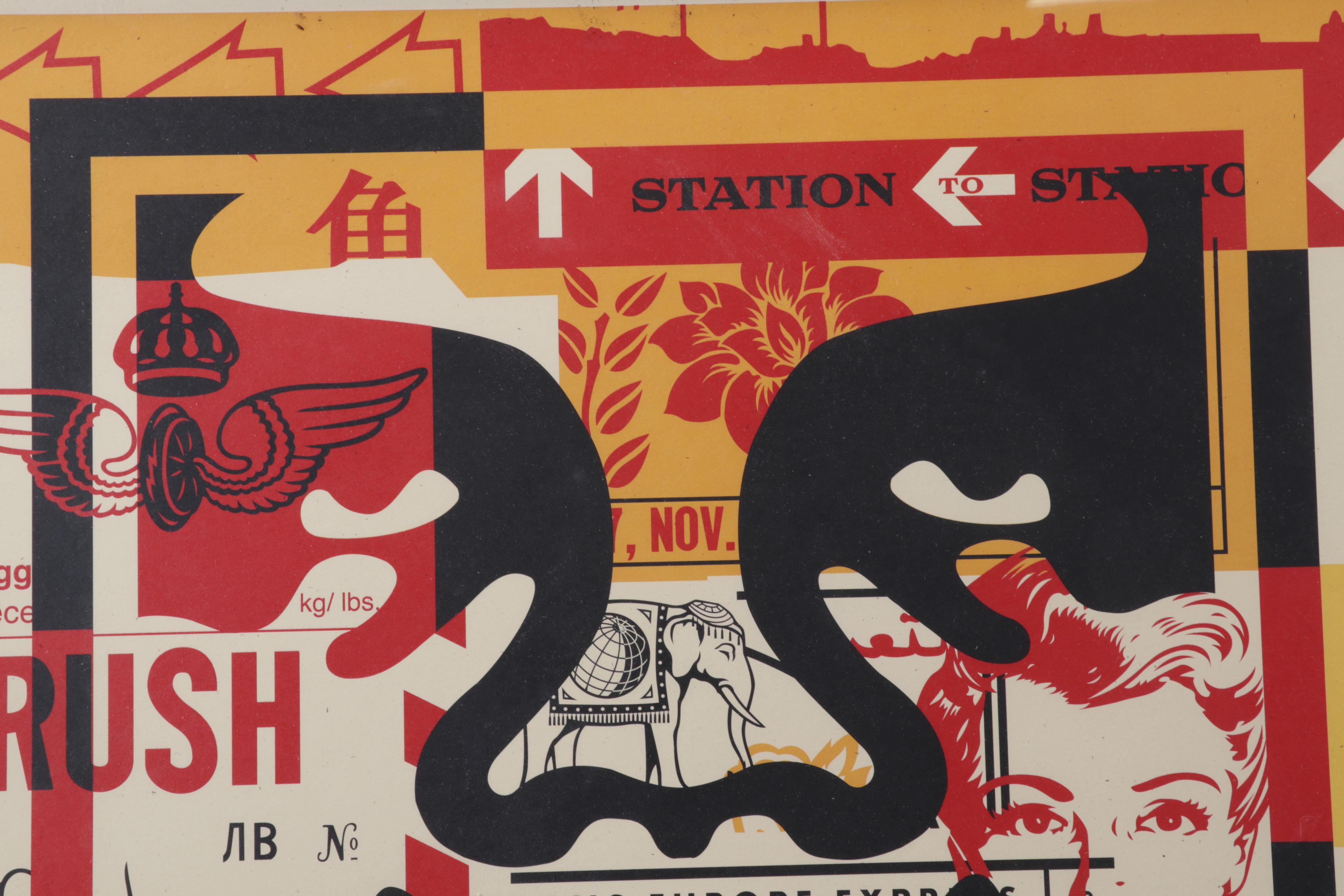 Shepard Fairey Offset Print "OBEY 3-Face Collage," 2018