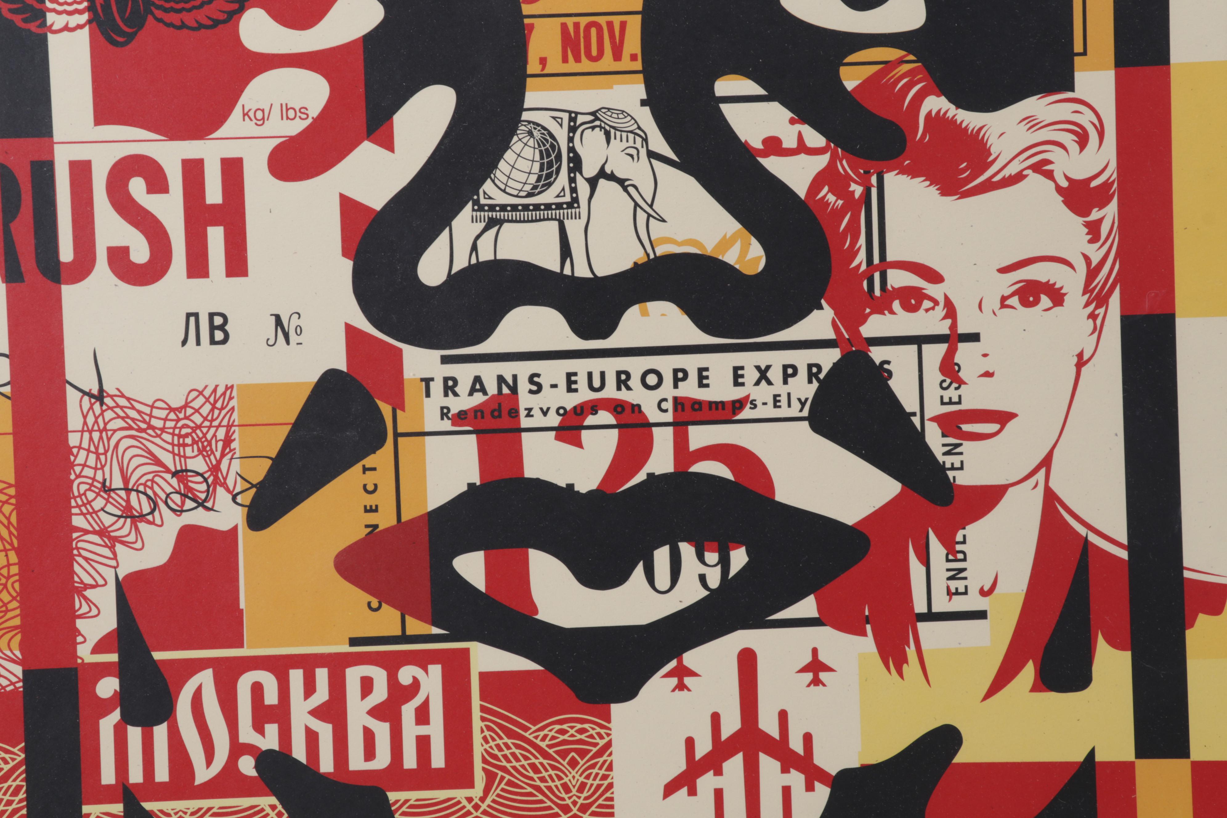 Shepard Fairey Offset Print "OBEY 3-Face Collage," 2018