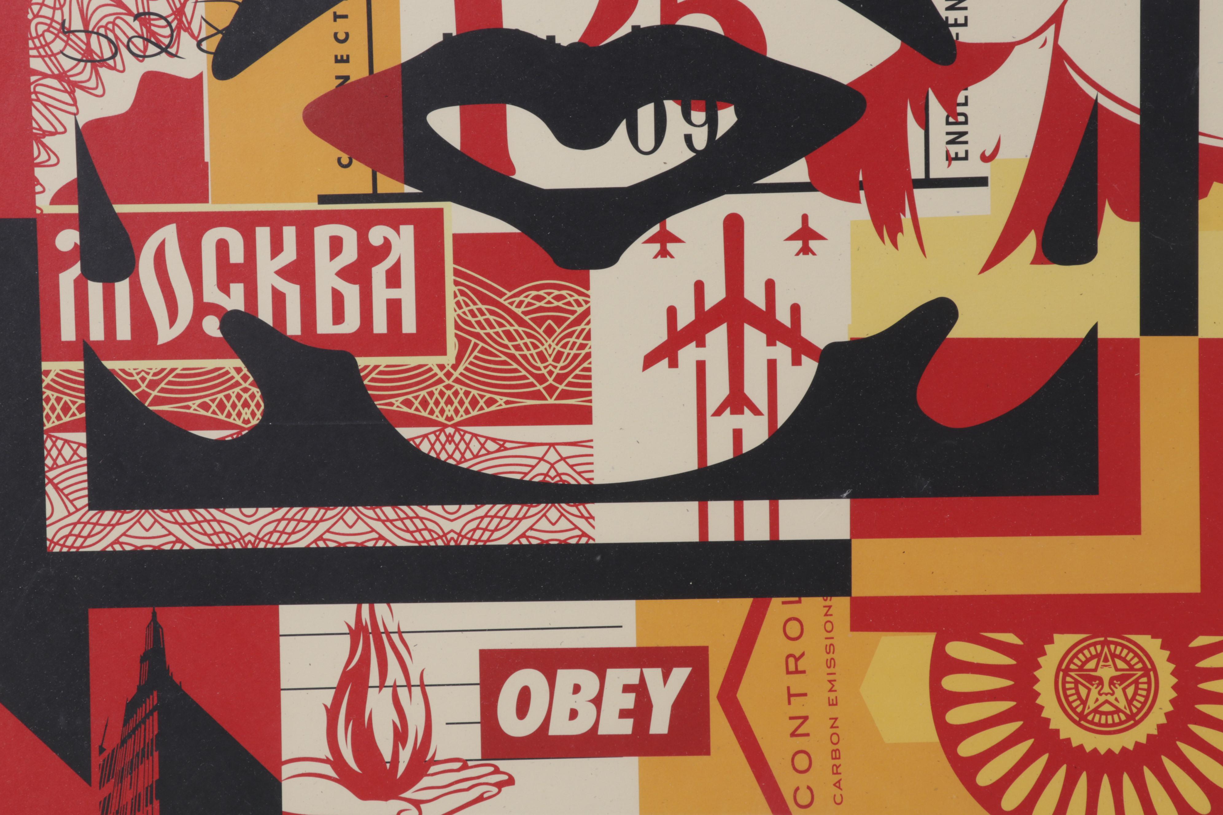Shepard Fairey Offset Print "OBEY 3-Face Collage," 2018
