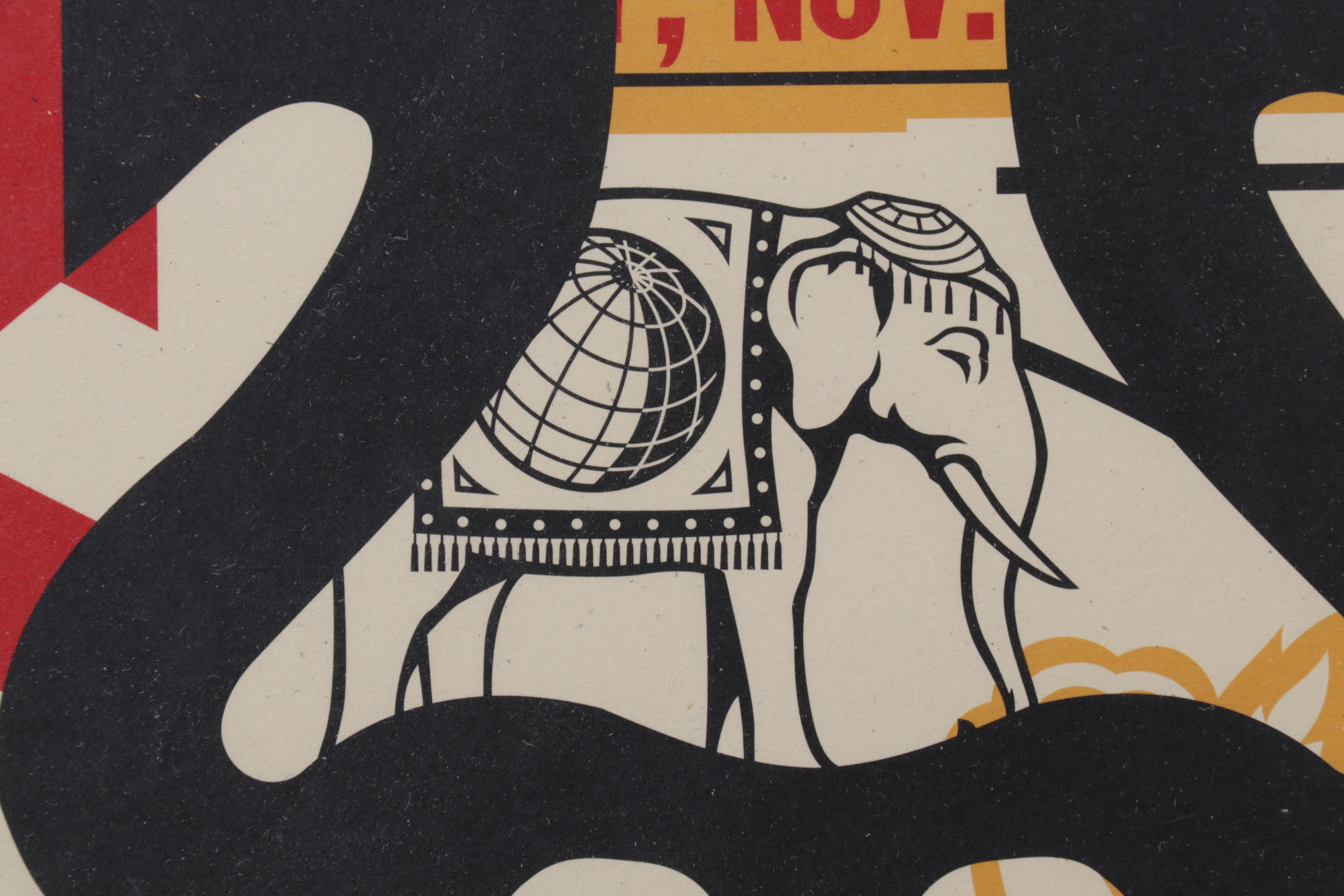 Shepard Fairey Offset Print "OBEY 3-Face Collage," 2018