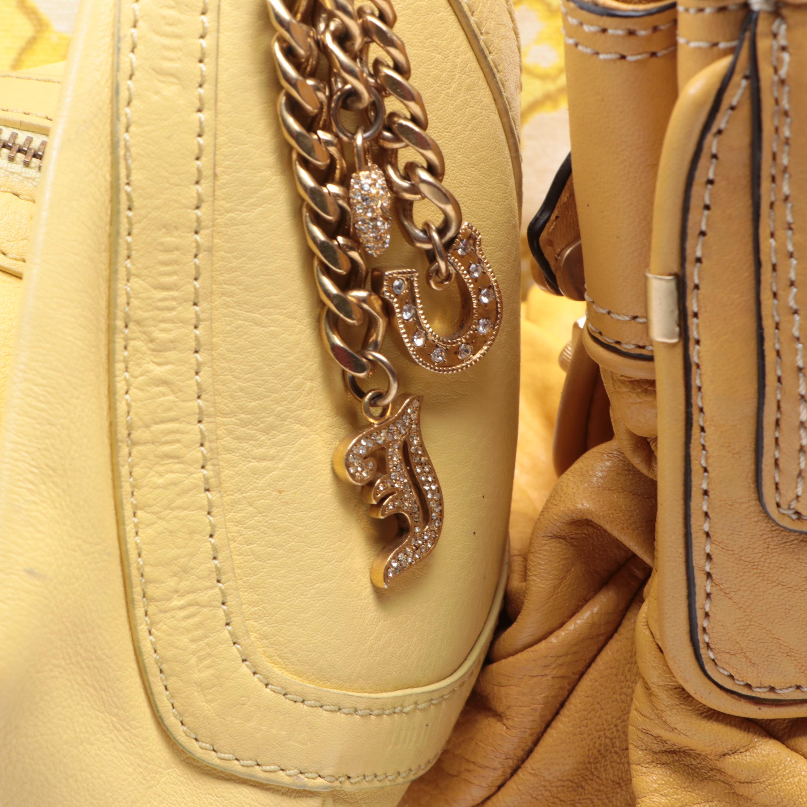 Juicy Couture Leather Hobo and Handbag, Canvas Tote, and Laptop Case