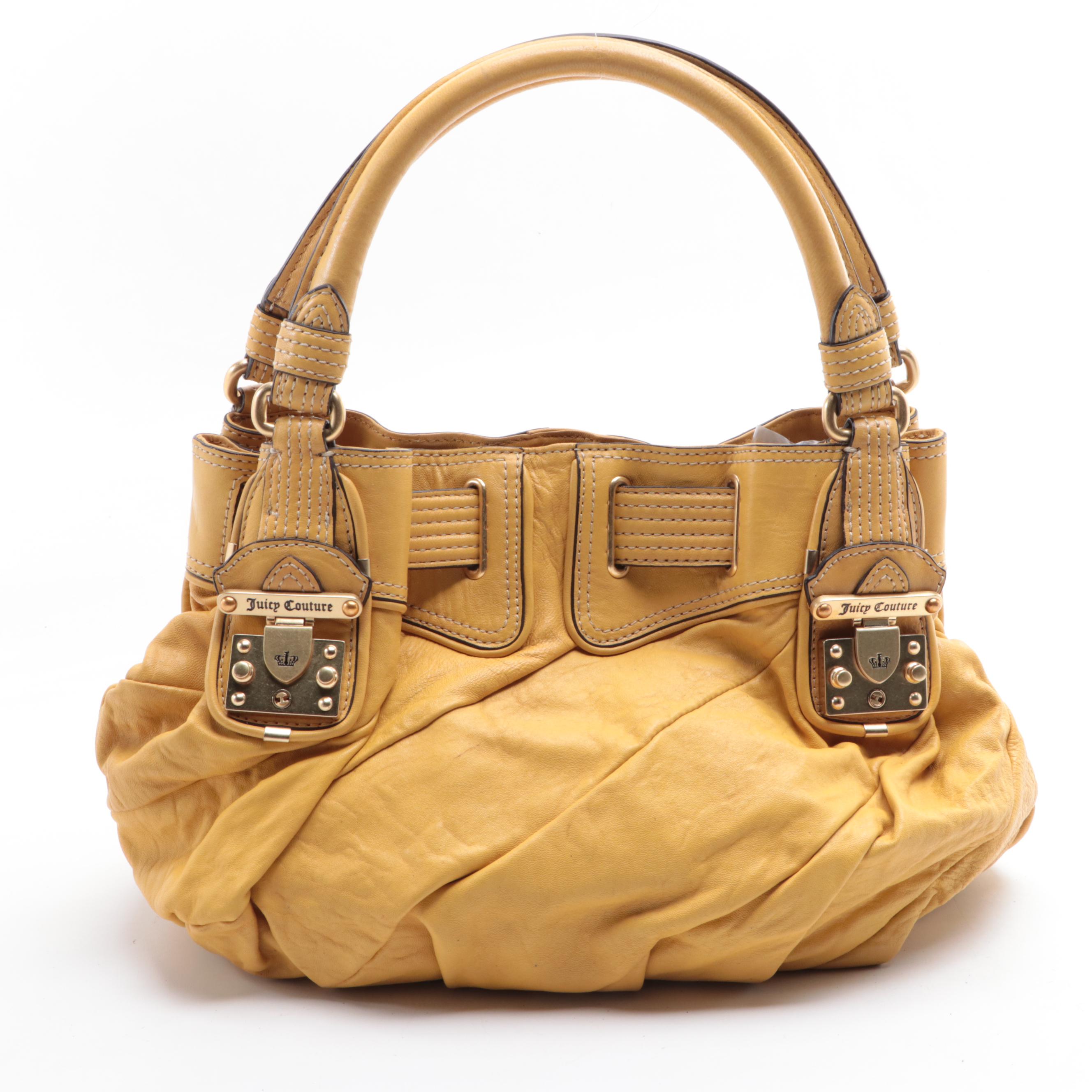 Juicy Couture Leather Hobo and Handbag, Canvas Tote, and Laptop Case