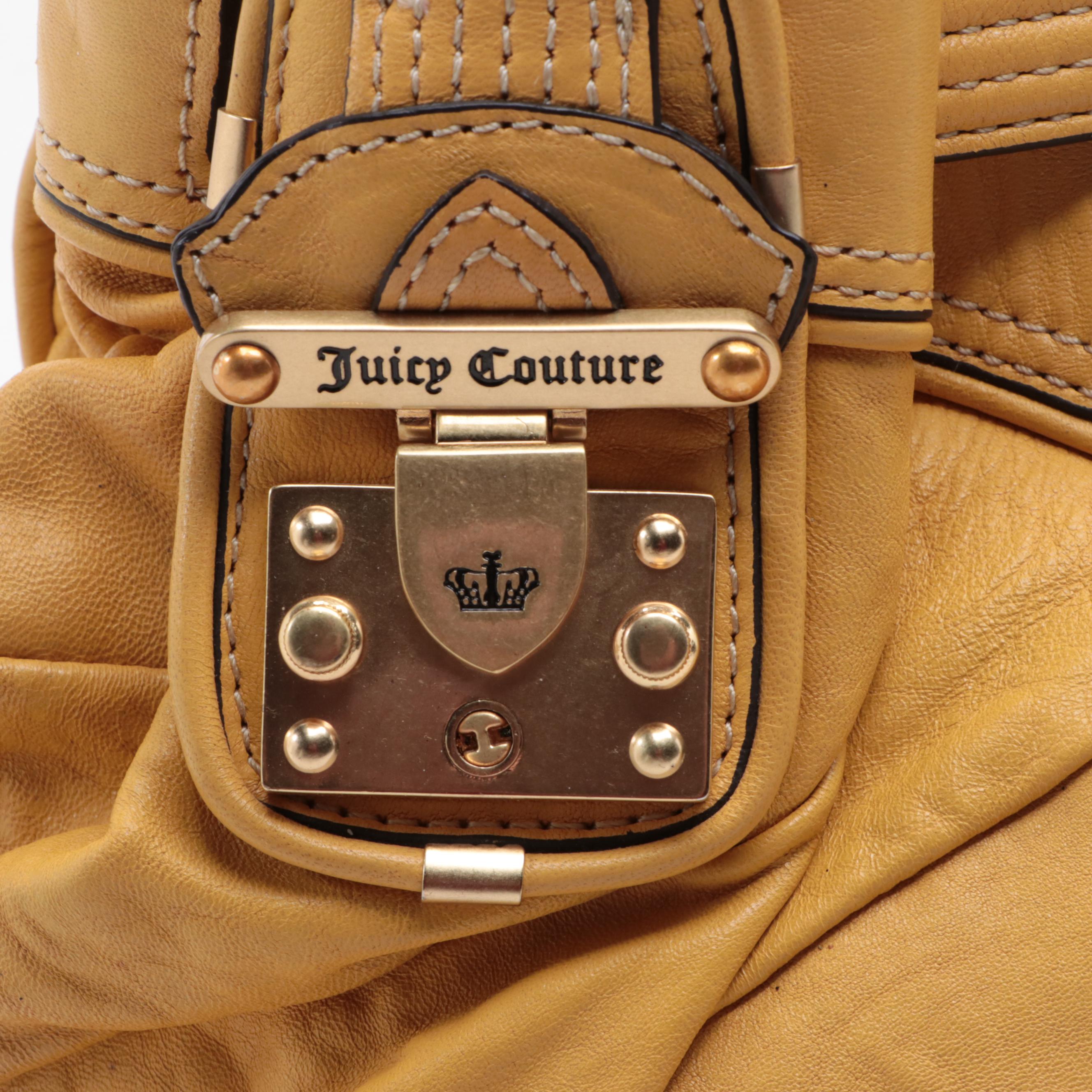 Juicy Couture Leather Hobo and Handbag, Canvas Tote, and Laptop Case