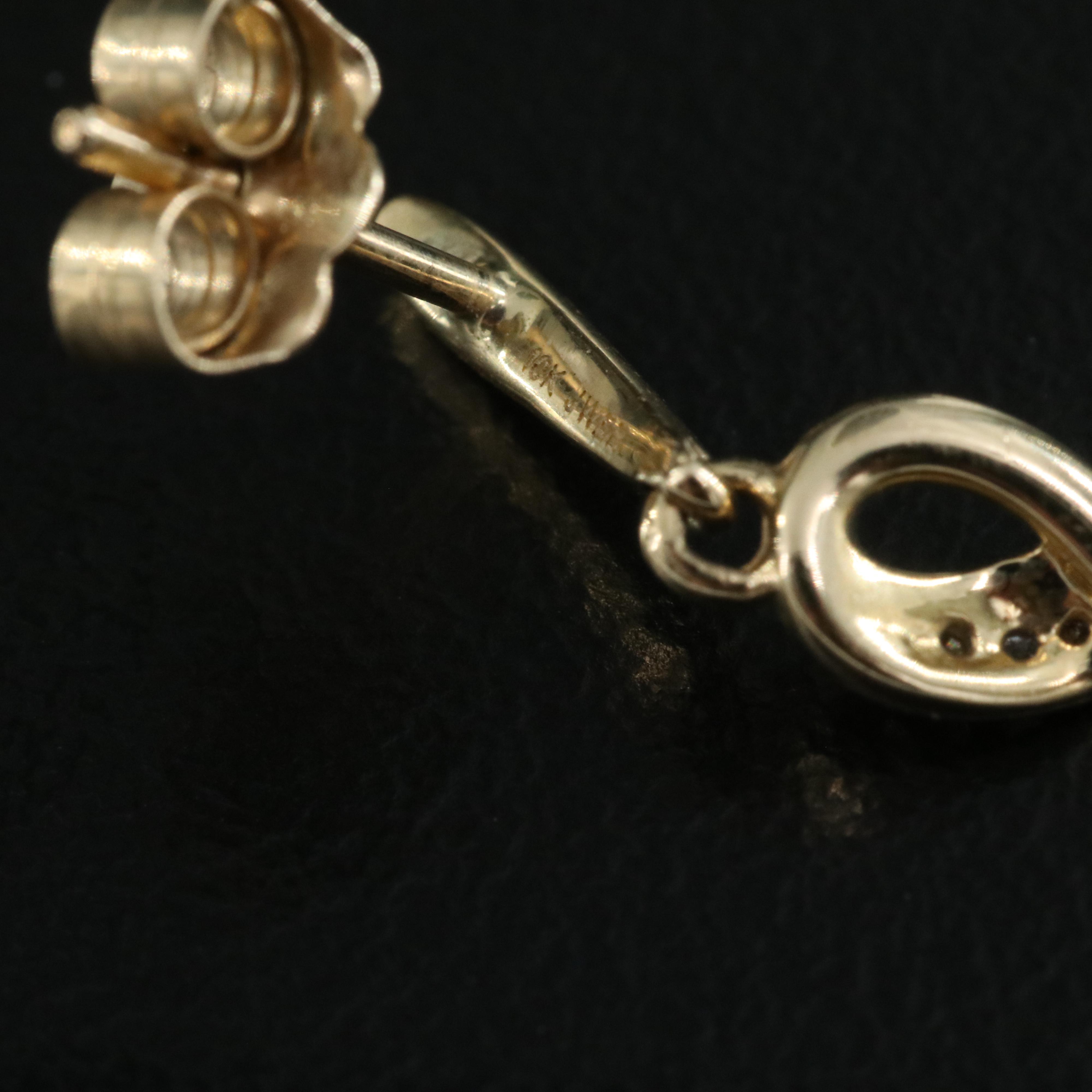 10K 0.08 CTW Diamond Earrings