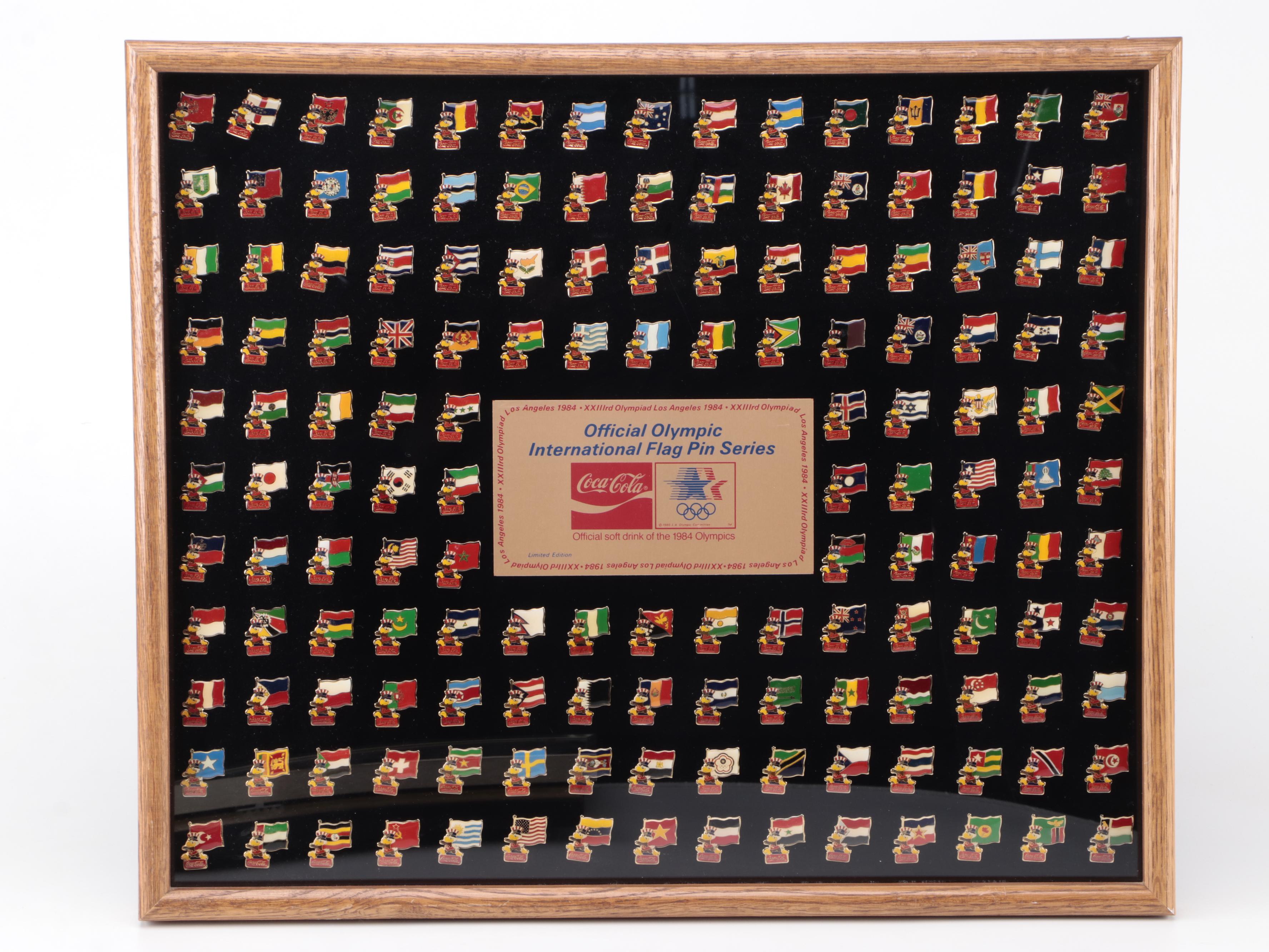 Official Olympic International Flag Pin Series and More Olympic Pinbacks Sets