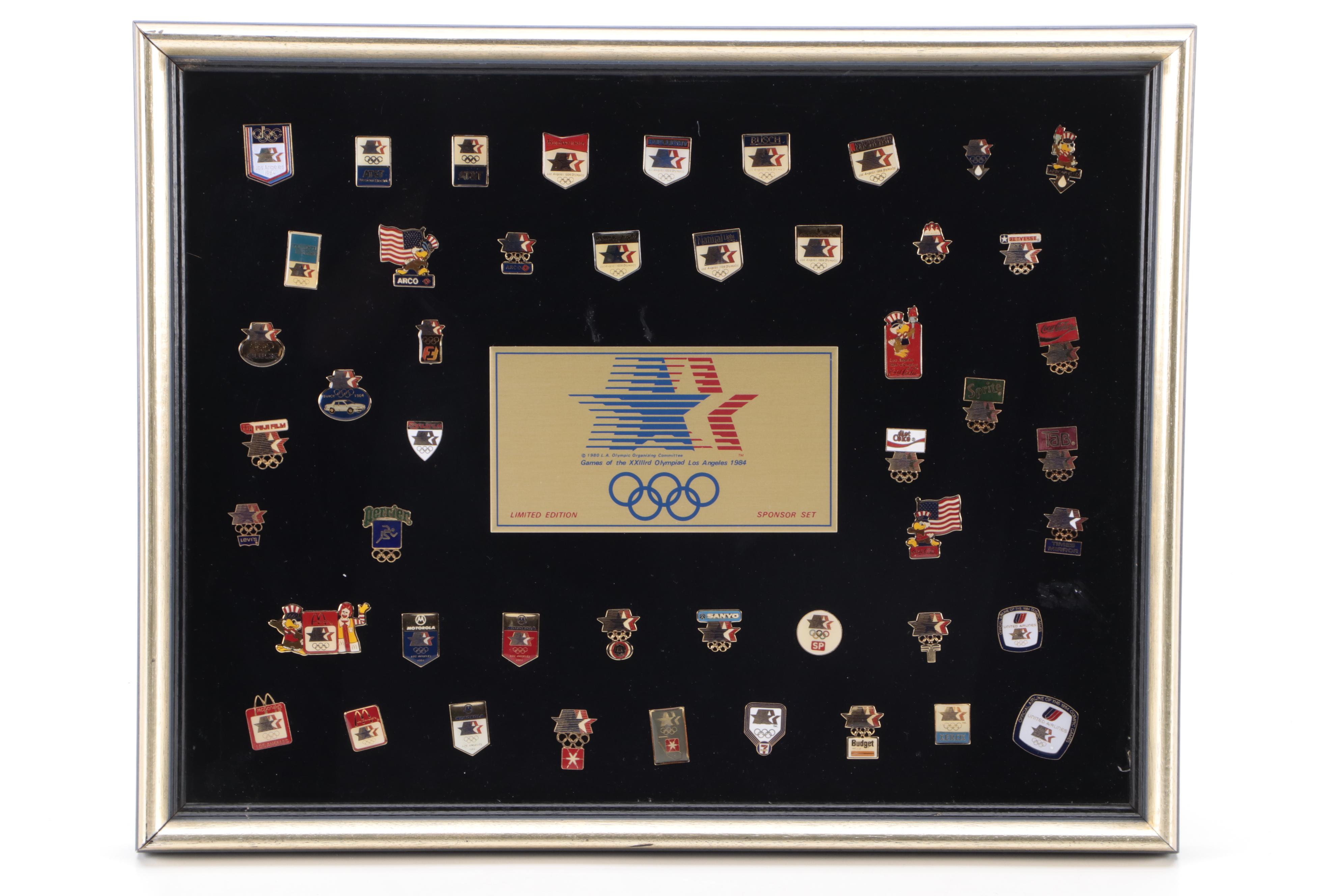 Official Olympic International Flag Pin Series and More Olympic Pinbacks Sets