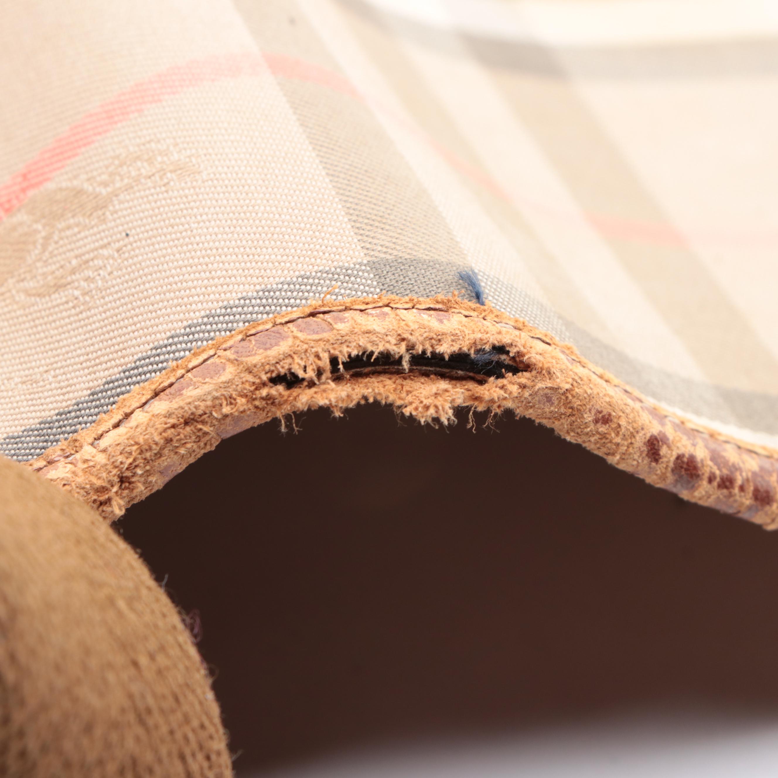 Burberrys Medium Flap Messenger Bag in Haymarket Check Gabardine/Leather