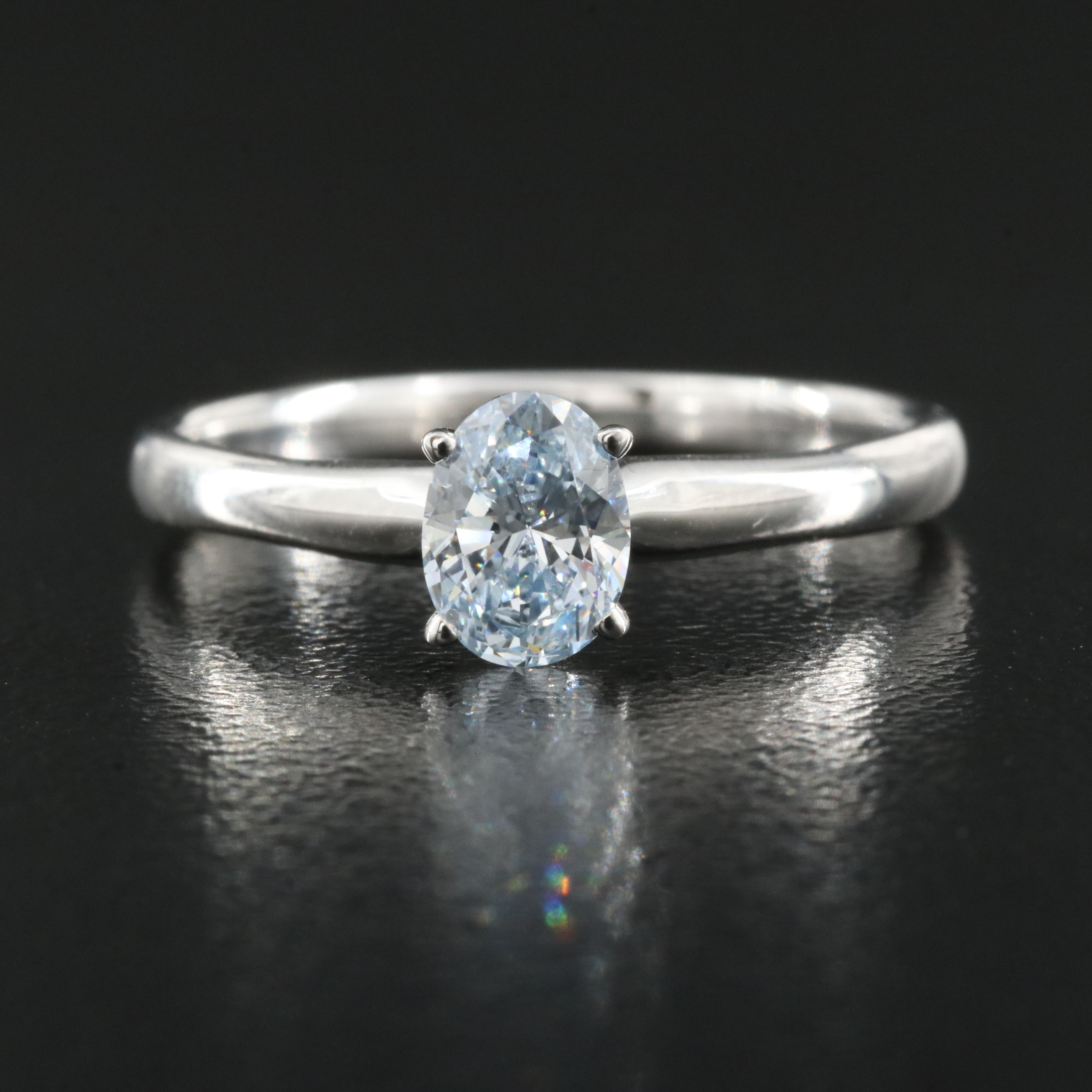 14K 0.60 CT Lab Grown Diamond Solitaire Ring