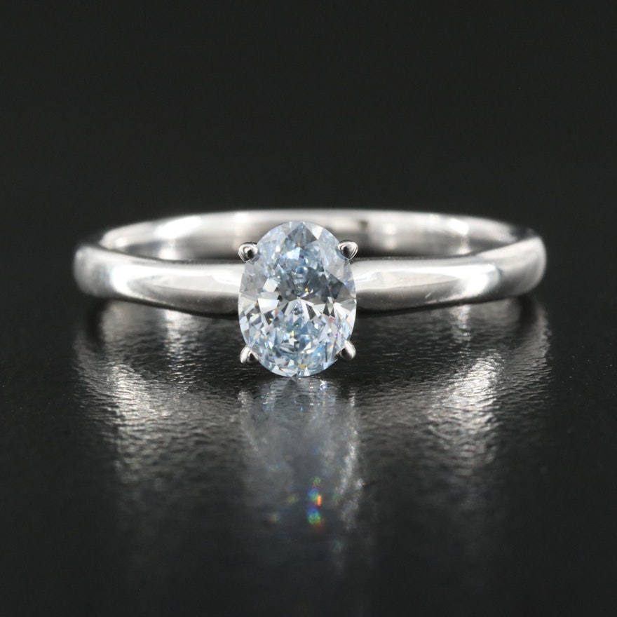 14K 0.60 CT Lab Grown Diamond Solitaire Ring