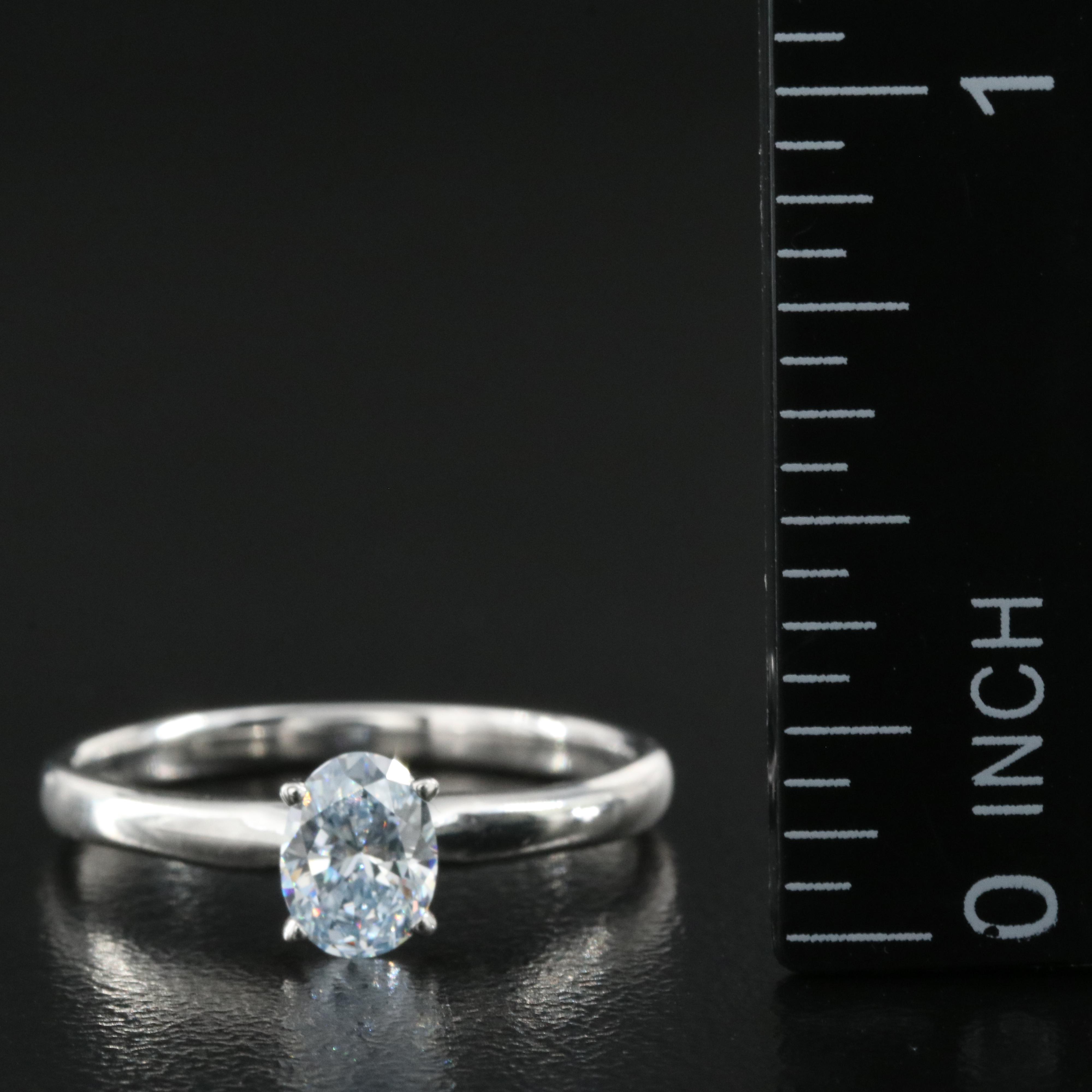 14K 0.60 CT Lab Grown Diamond Solitaire Ring