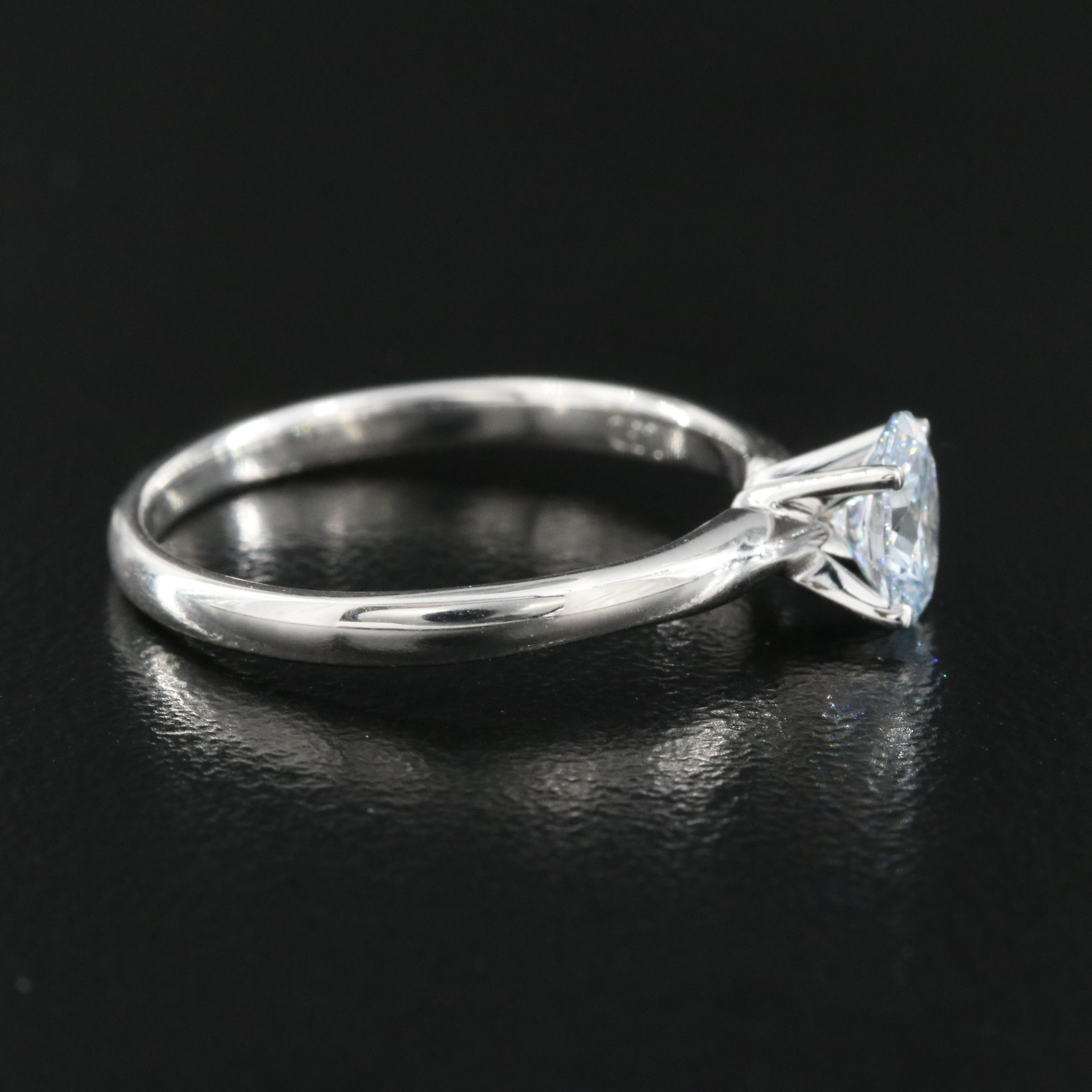 14K 0.60 CT Lab Grown Diamond Solitaire Ring